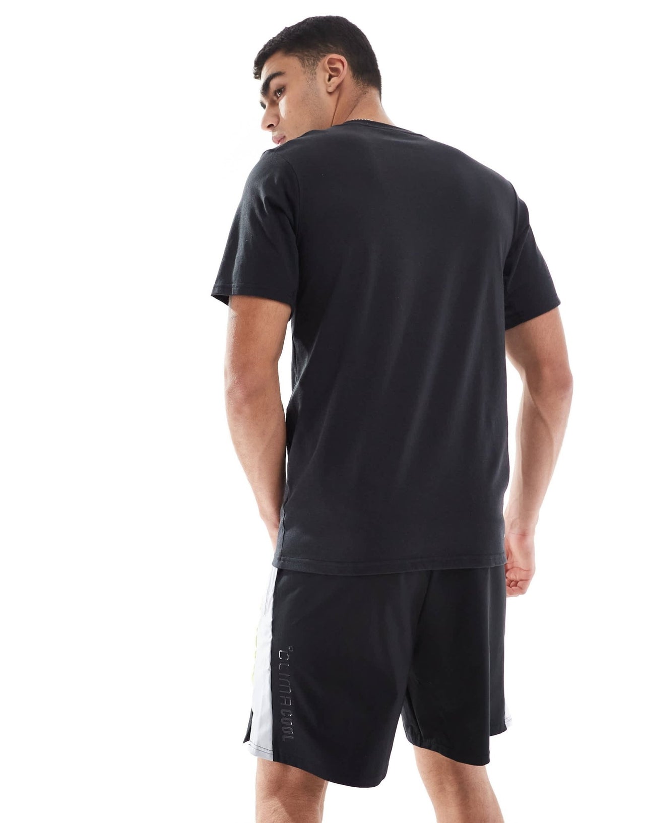 adidas Football tech shorts in black, grey and yellow - ASOS Sample Sale