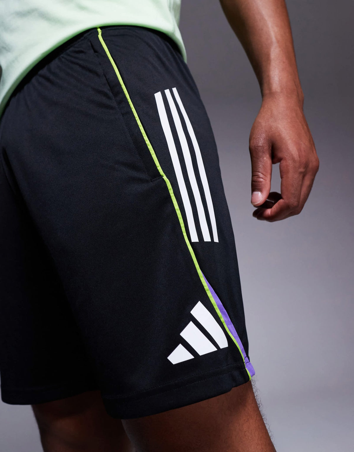 adidas Football Tiro 25 shorts in black and white - ASOS Sample Sale