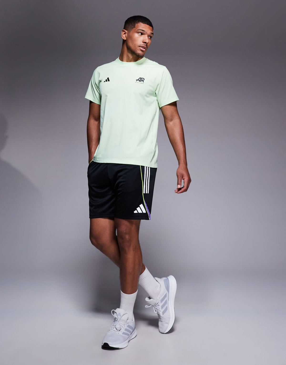 adidas Football Tiro 25 shorts in black and white - ASOS Sample Sale