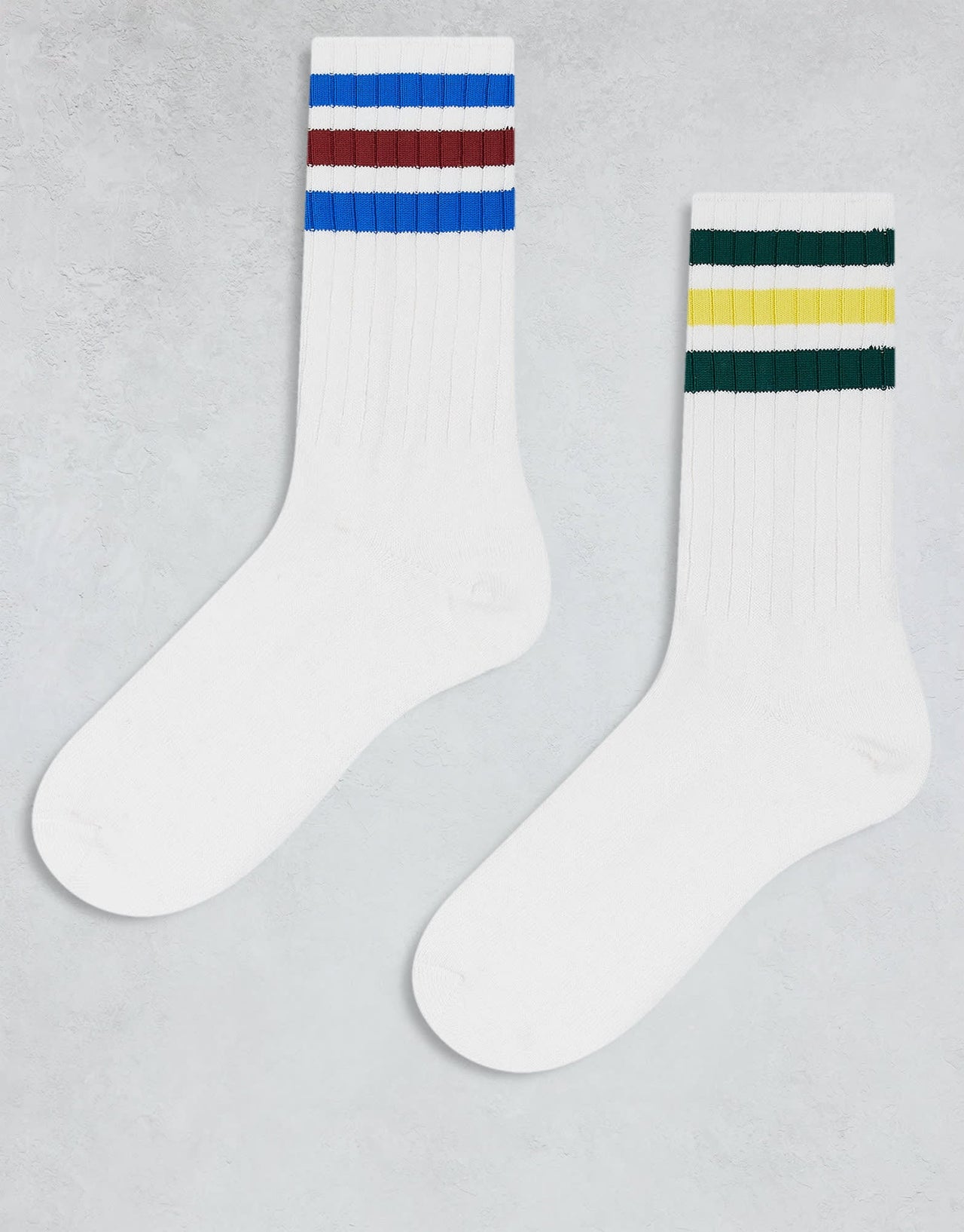 adidas Originals 2 pack ribbed crew socks in multi - ASOS Sample Sale
