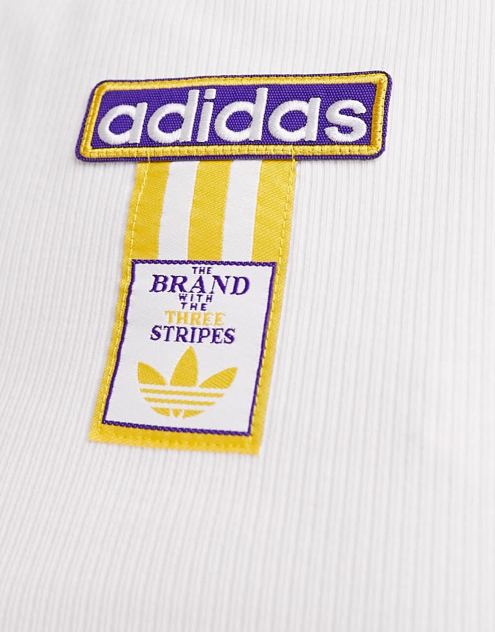 adidas Originals adibreak ribbed tank top in white - ASOS Sample Sale