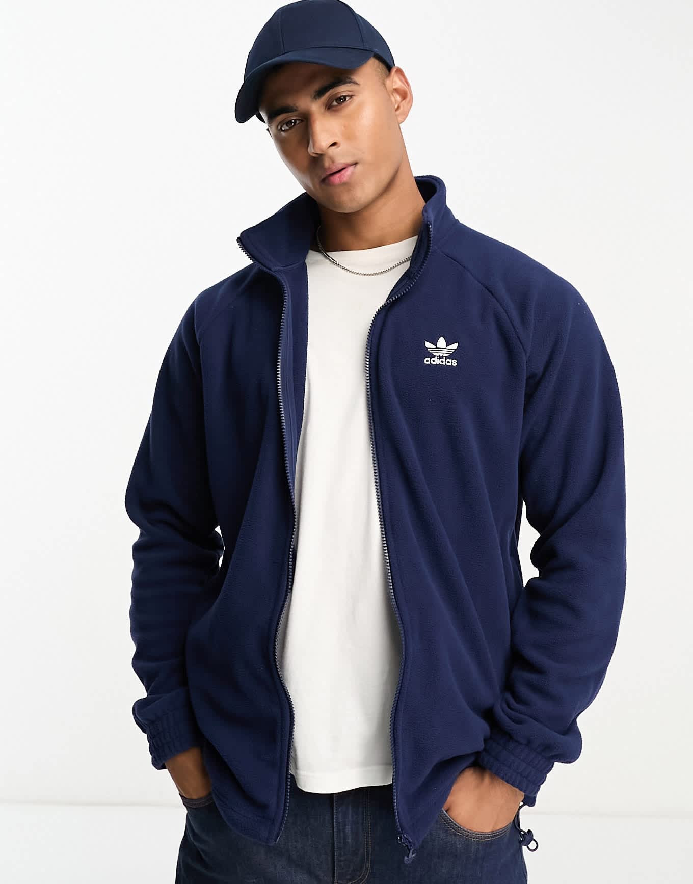 adidas Originals Adicolor fleece in navy - ASOS Sample Sale