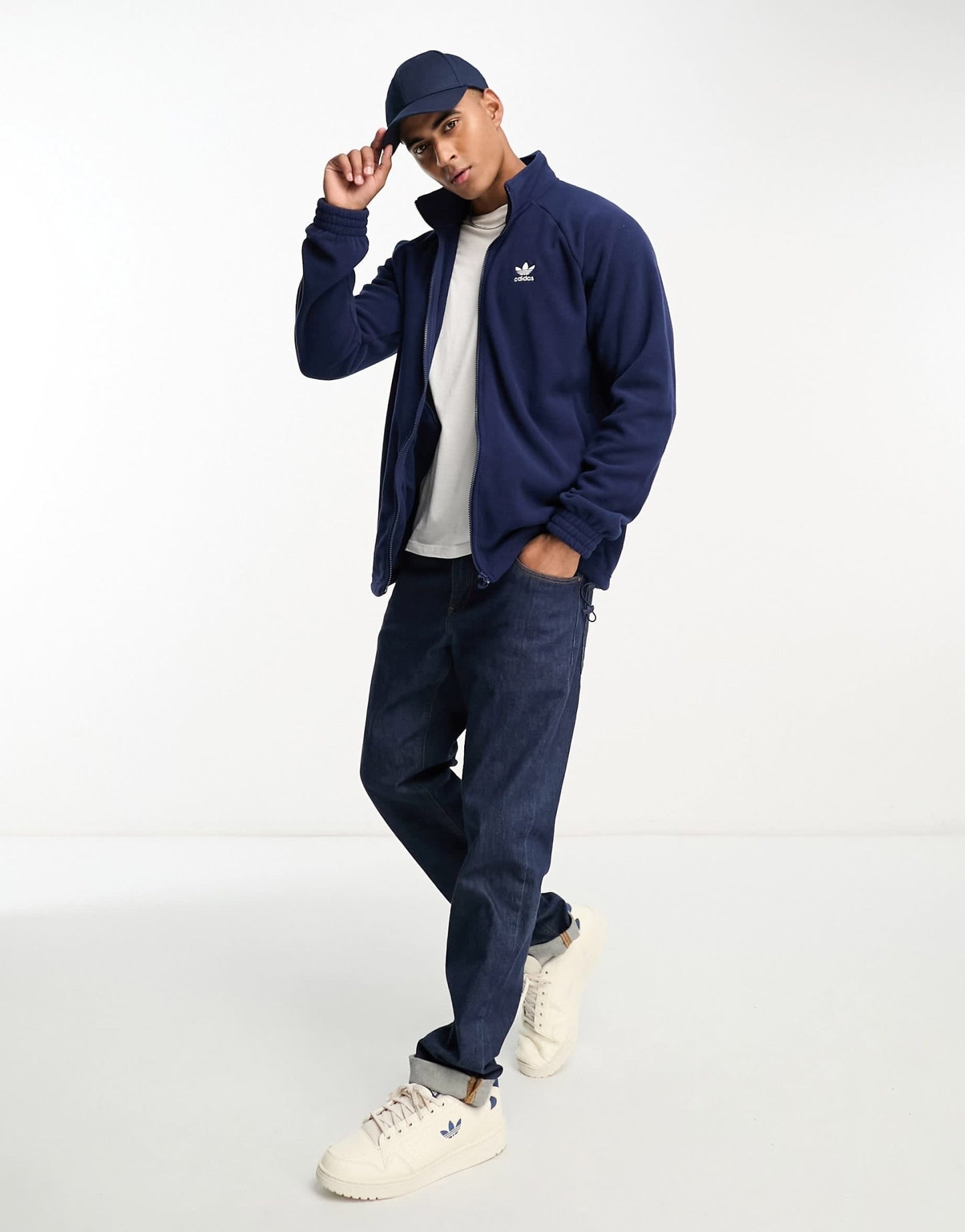 adidas Originals Adicolor fleece in navy - ASOS Sample Sale