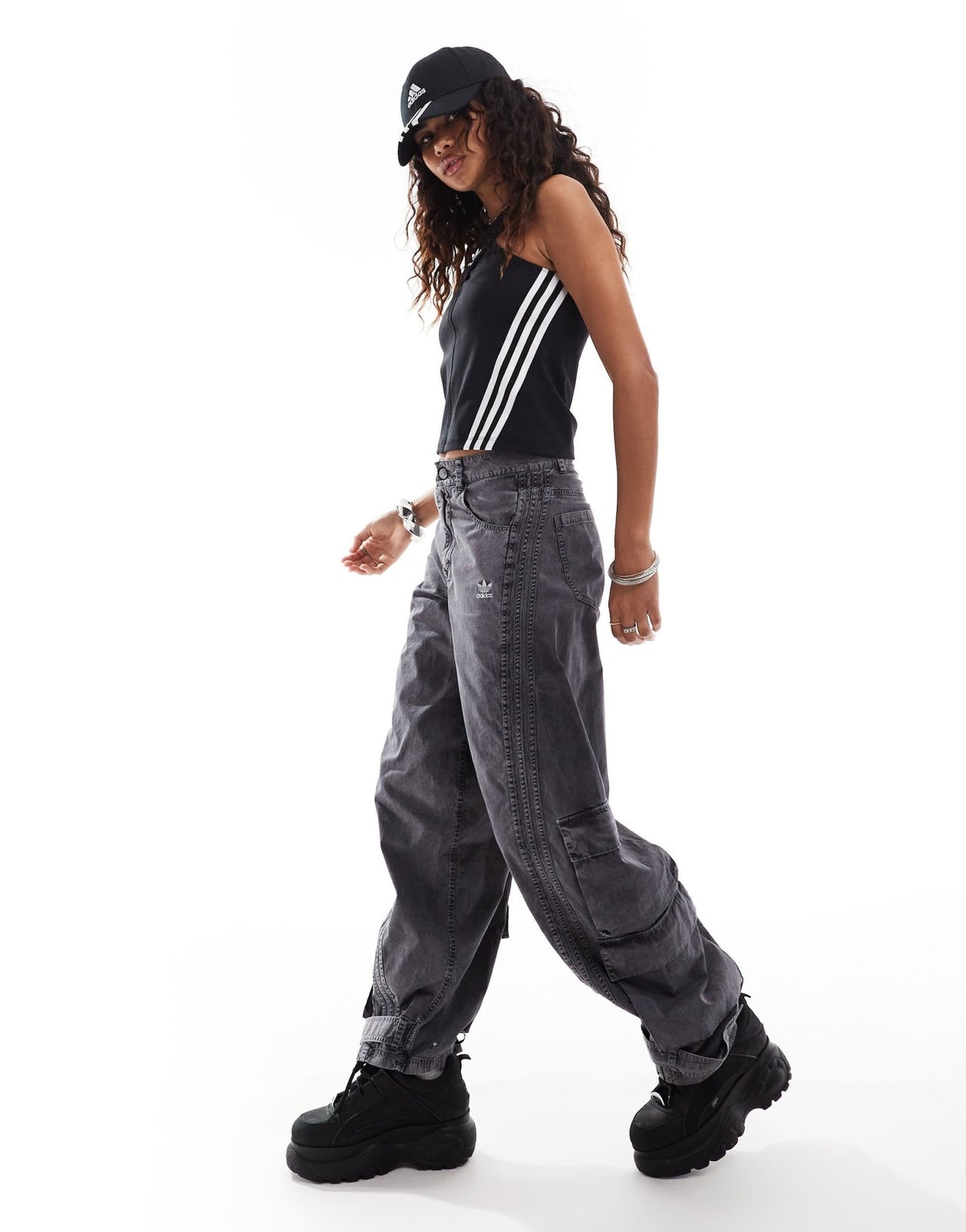 adidas Originals Adilenium cargo trousers in washed olive - ASOS Sample Sale