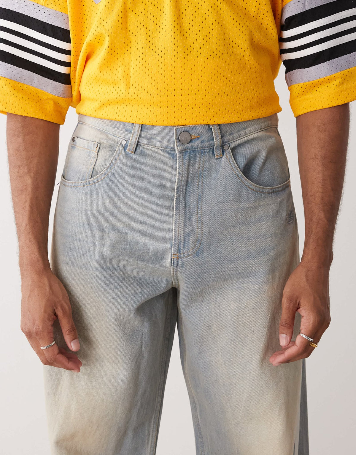 adidas Originals Adilenium Season 3 jeans in light denim - ASOS Sample Sale