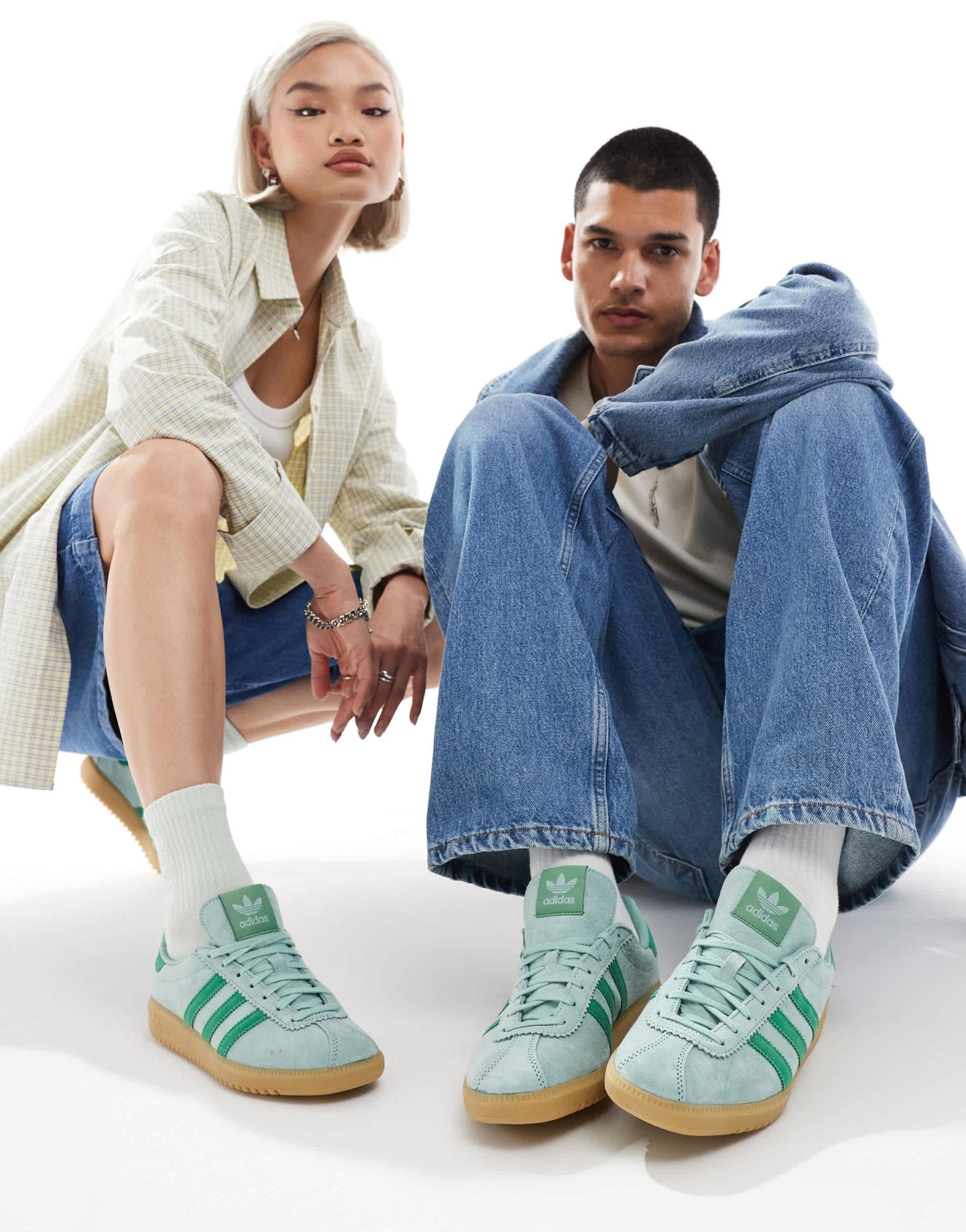 adidas Originals Bermuda trainers in green - ASOS Sample Sale