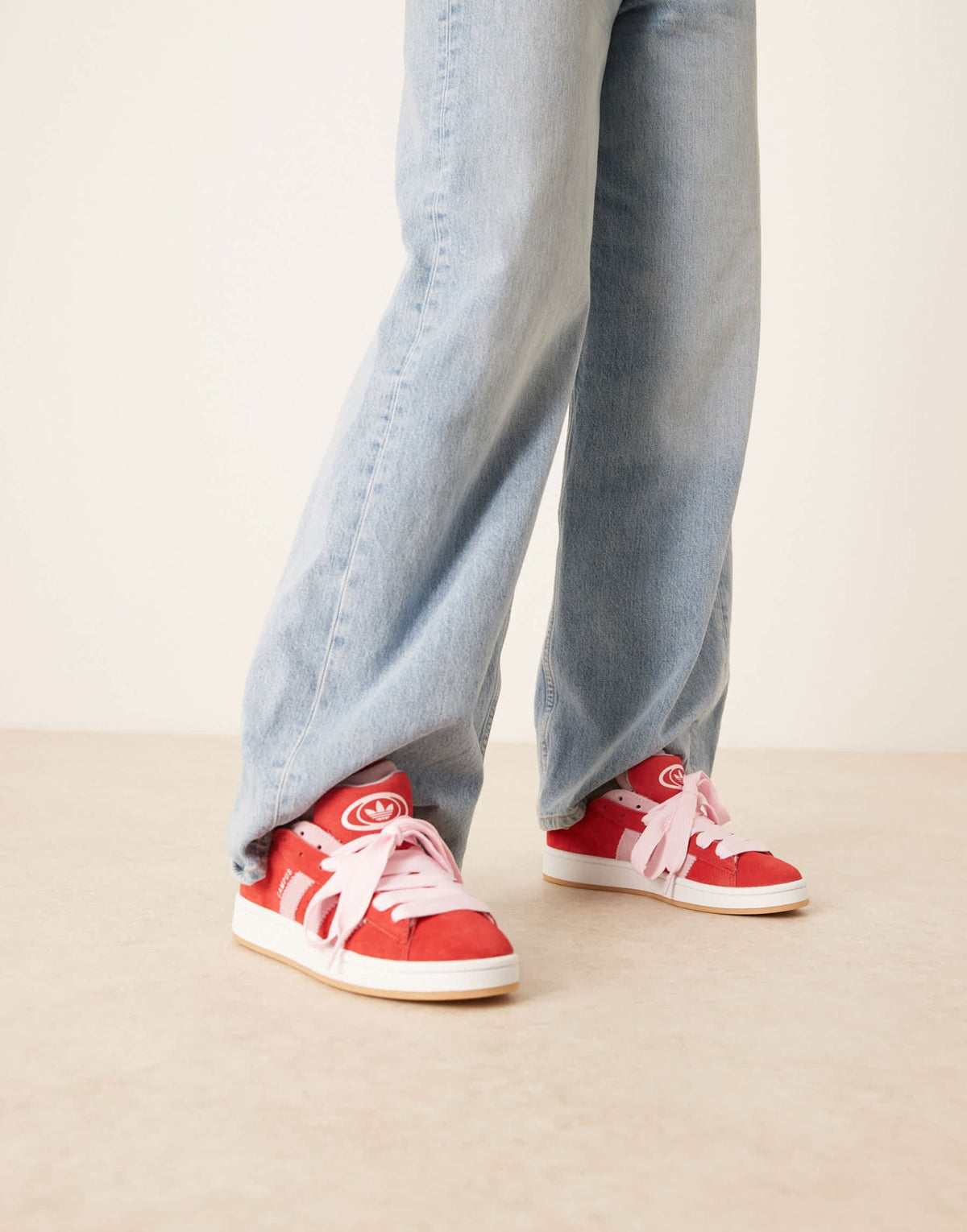 adidas Originals Campus 00's double trainers in red and pink - ASOS Sample Sale