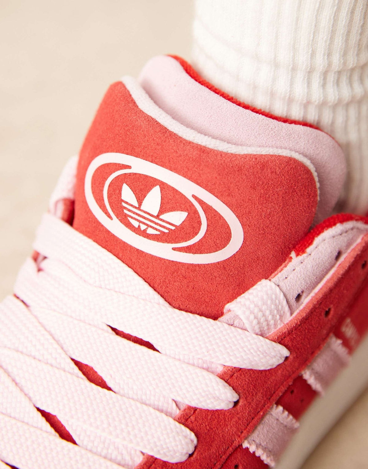 adidas Originals Campus 00's double trainers in red and pink - ASOS Sample Sale