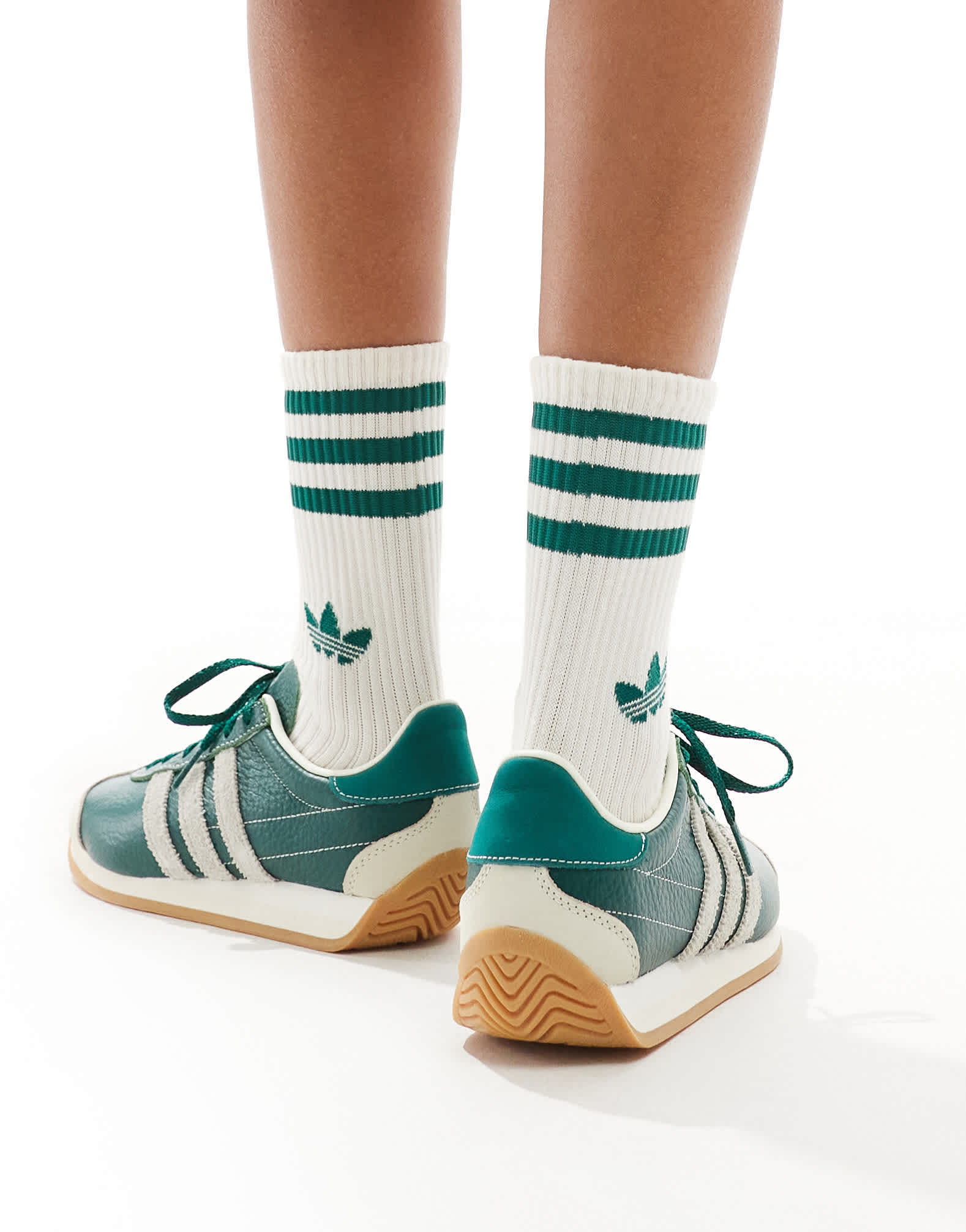 adidas Originals Country OG trainers in green and white - ASOS Sample Sale