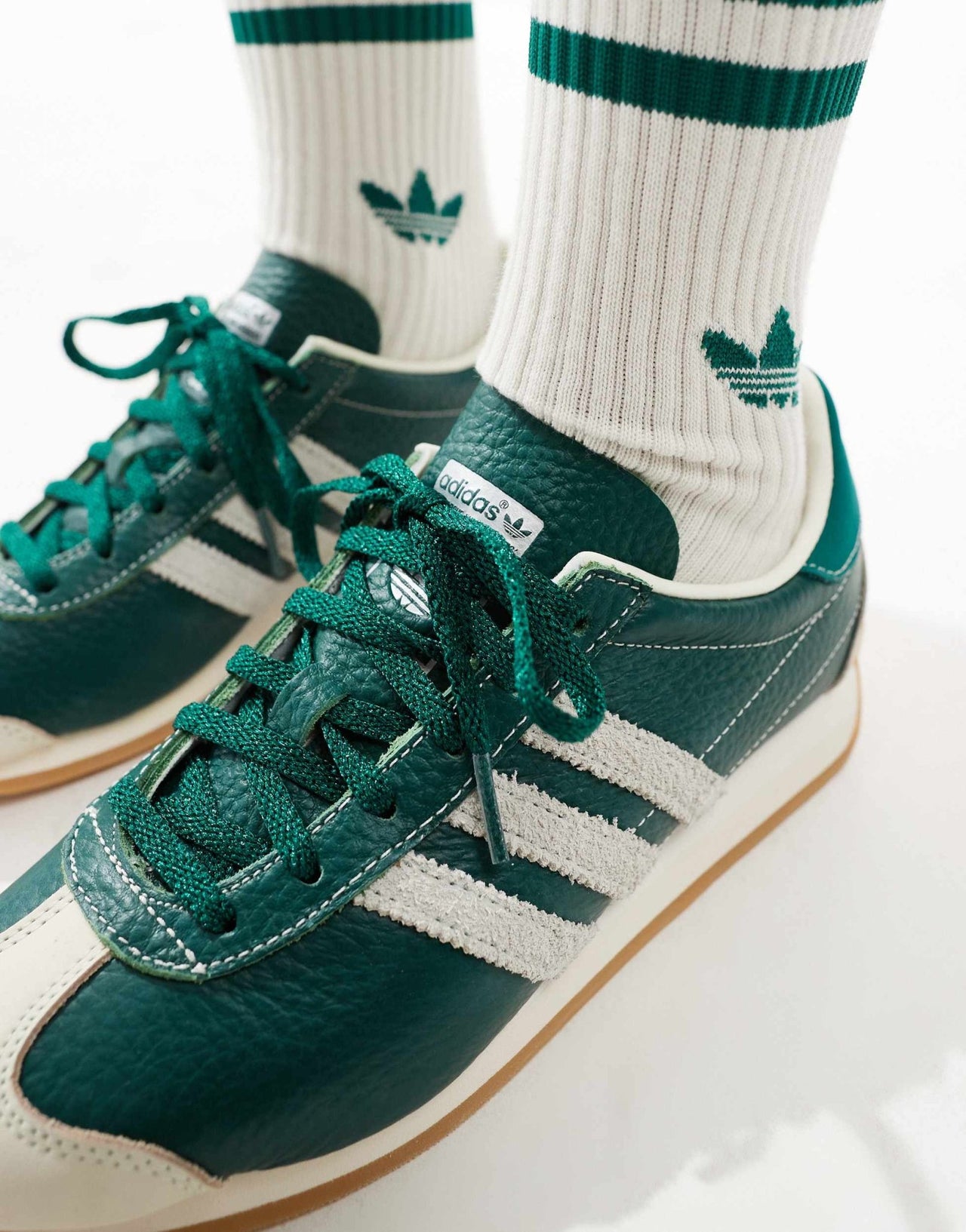 adidas Originals Country OG trainers in green and white - ASOS Sample Sale
