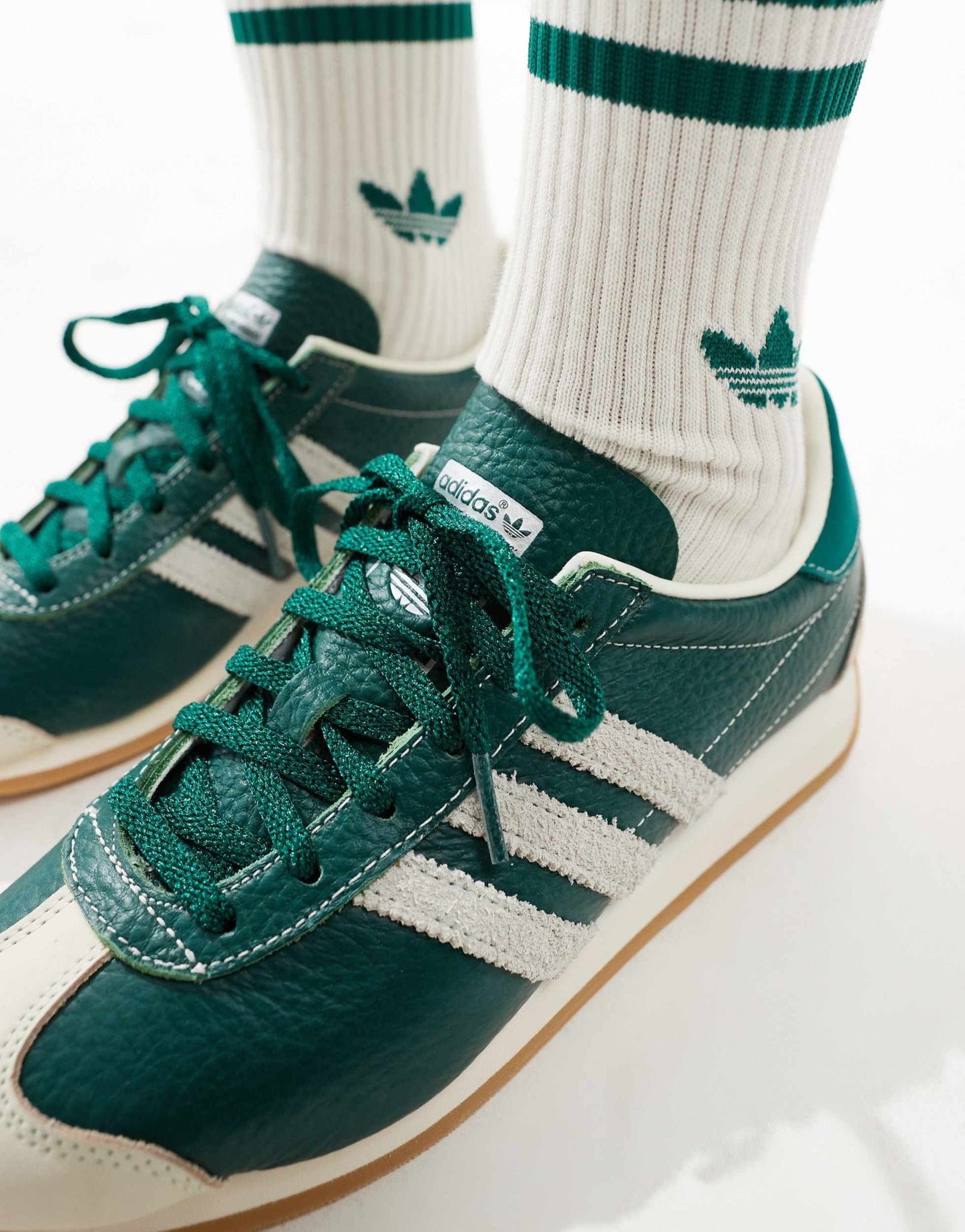 adidas Originals Country OG trainers in green and white - ASOS Sample Sale