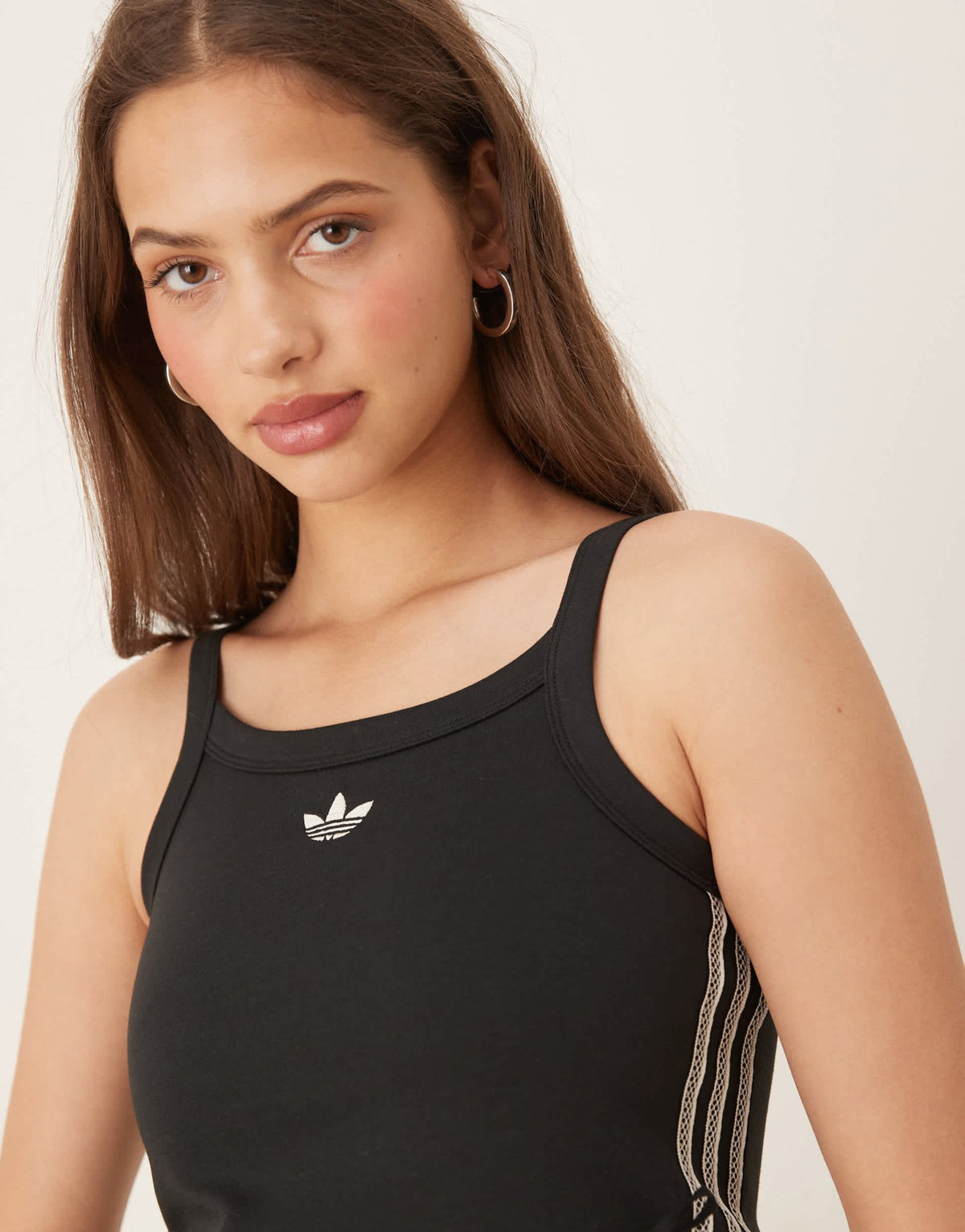 adidas Originals crochet 3 tank top in black - ASOS Sample Sale