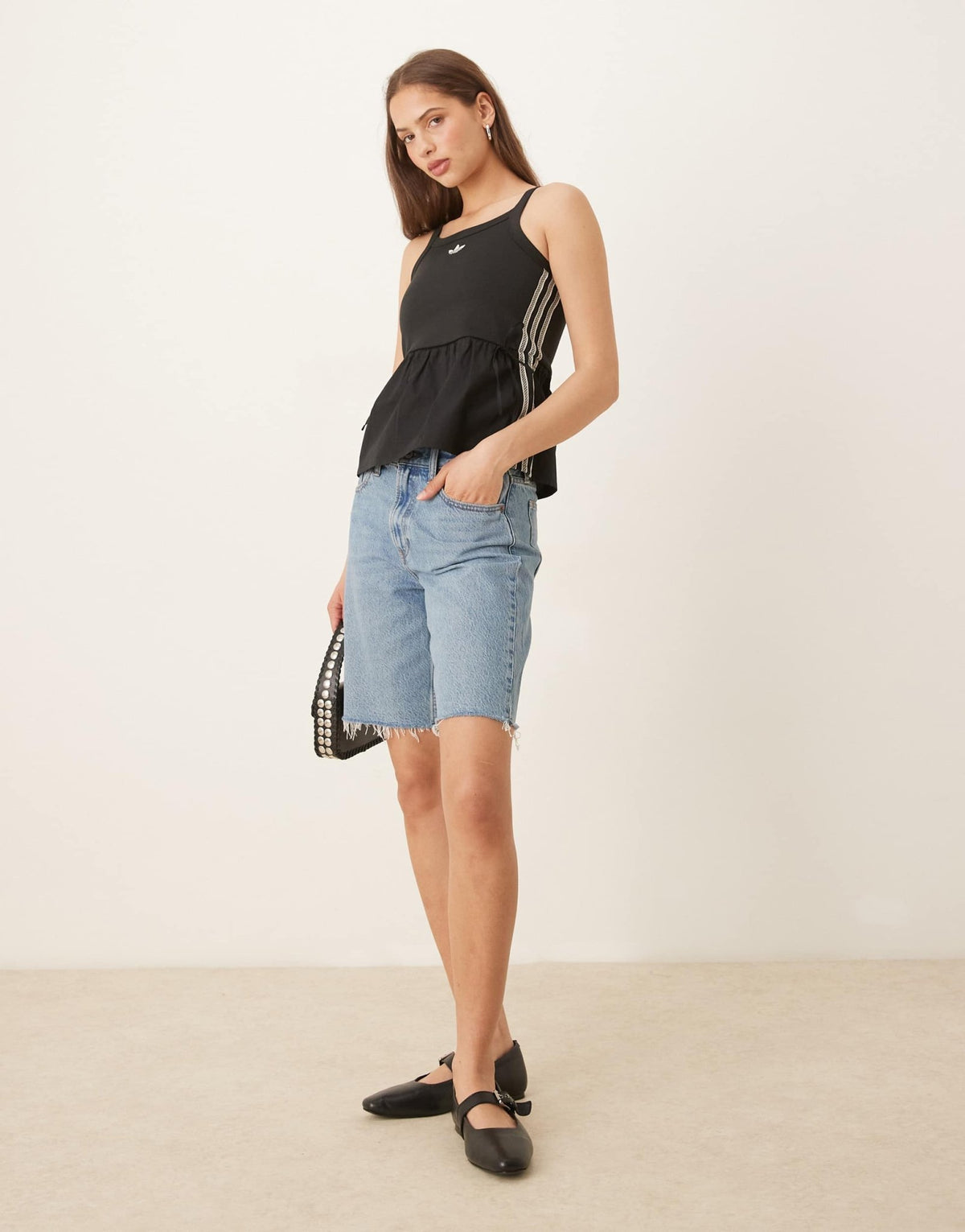 adidas Originals crochet 3 tank top in black - ASOS Sample Sale