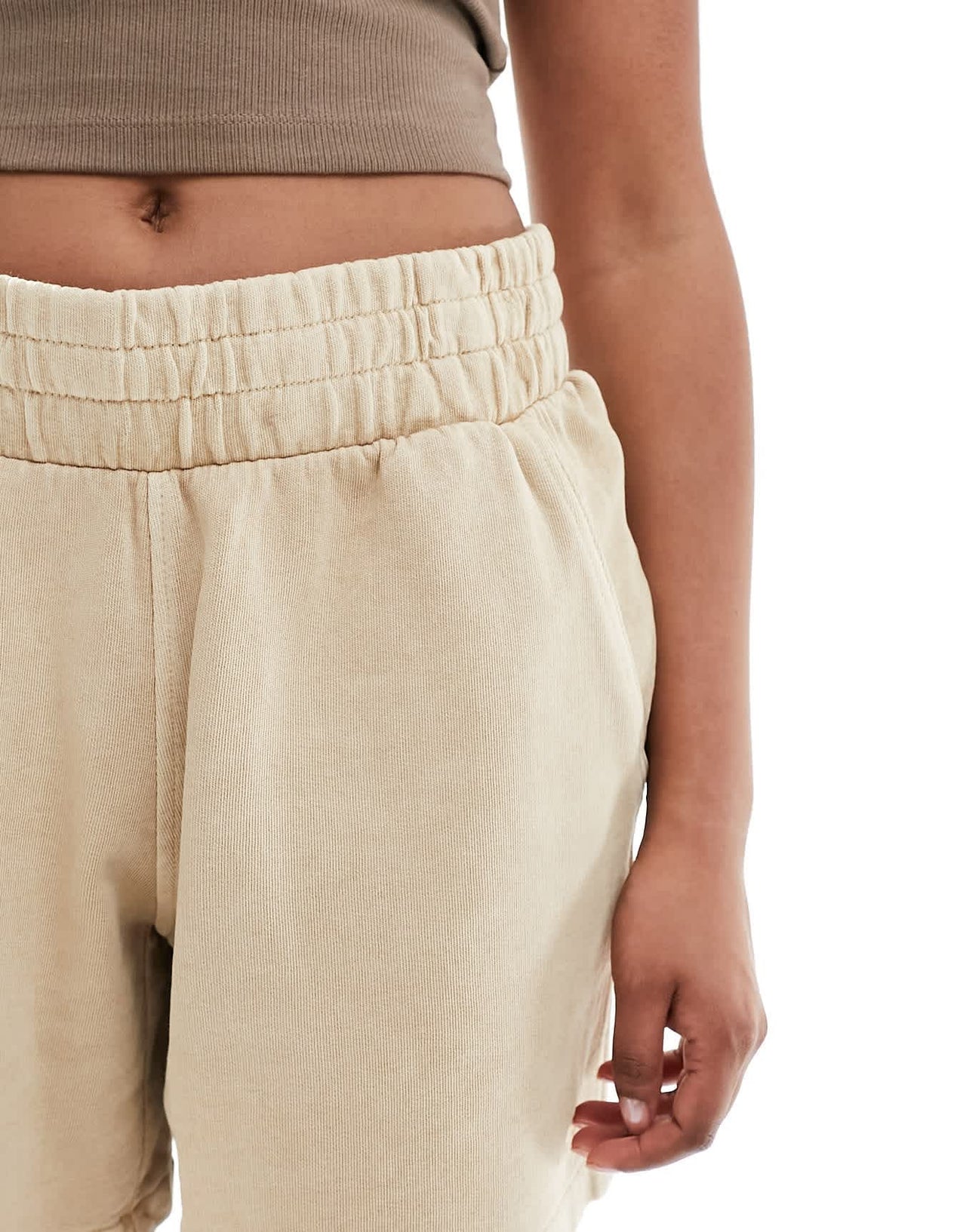 adidas Originals essentials jersey shorts in washed brown - ASOS Sample Sale