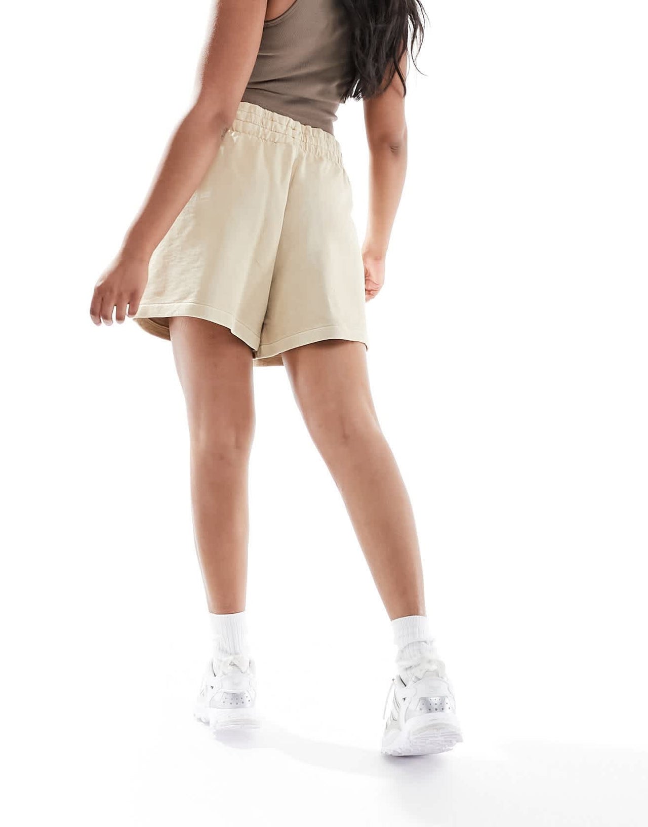 adidas Originals essentials jersey shorts in washed brown - ASOS Sample Sale