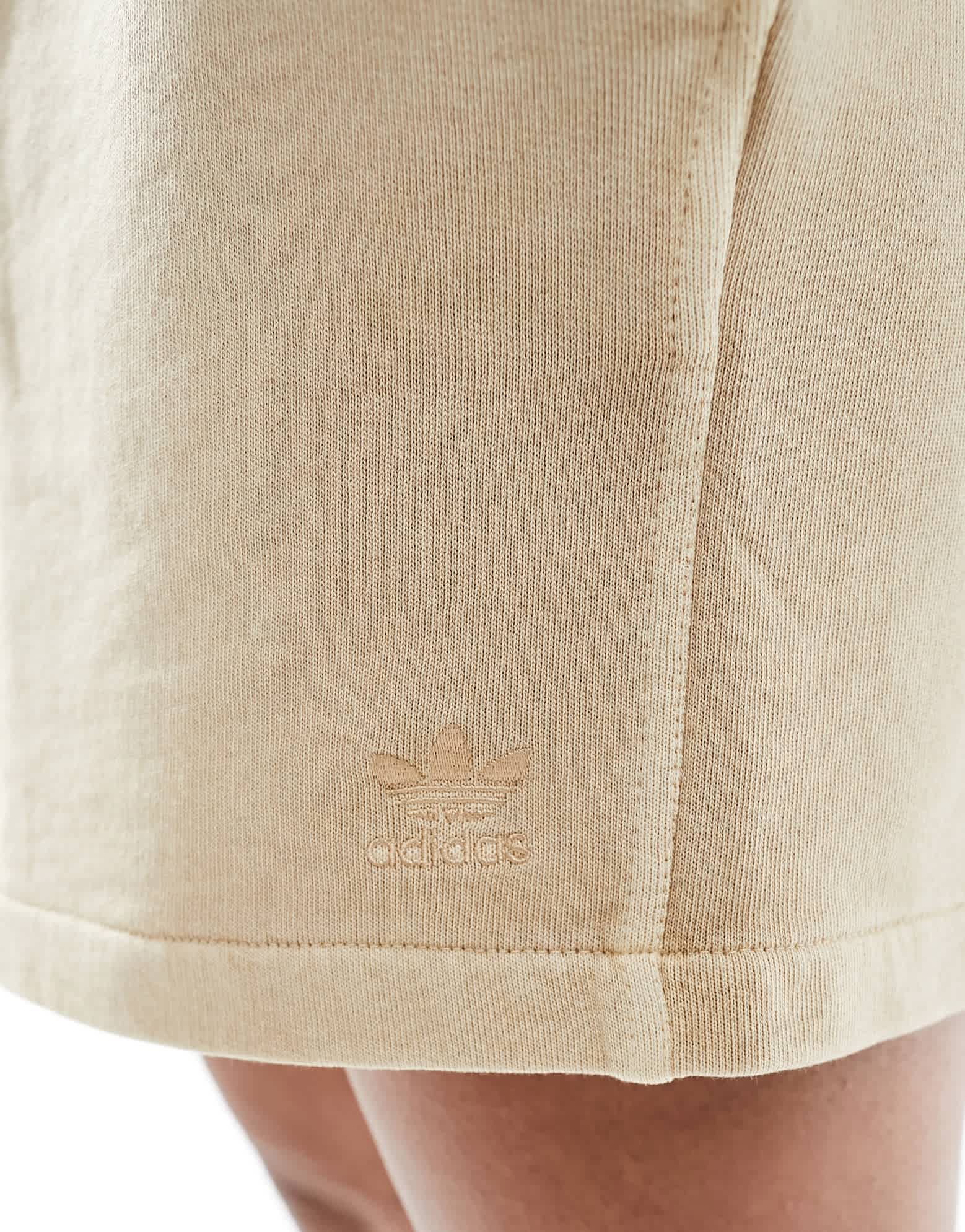 adidas Originals essentials jersey shorts in washed brown - ASOS Sample Sale
