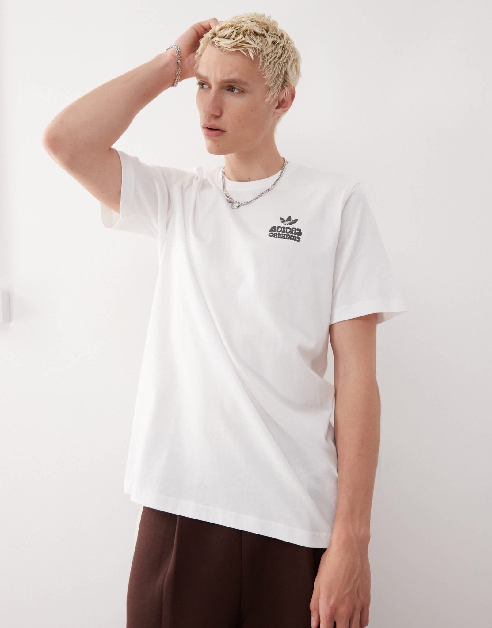 adidas Originals Flora graphic t-shirt in white - ASOS Sample Sale