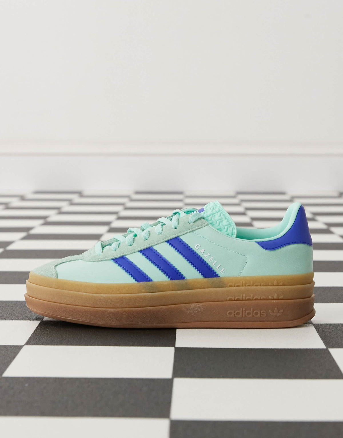 adidas Originals Gazelle Bold platform trainers in mint and blue - ASOS Sample Sale