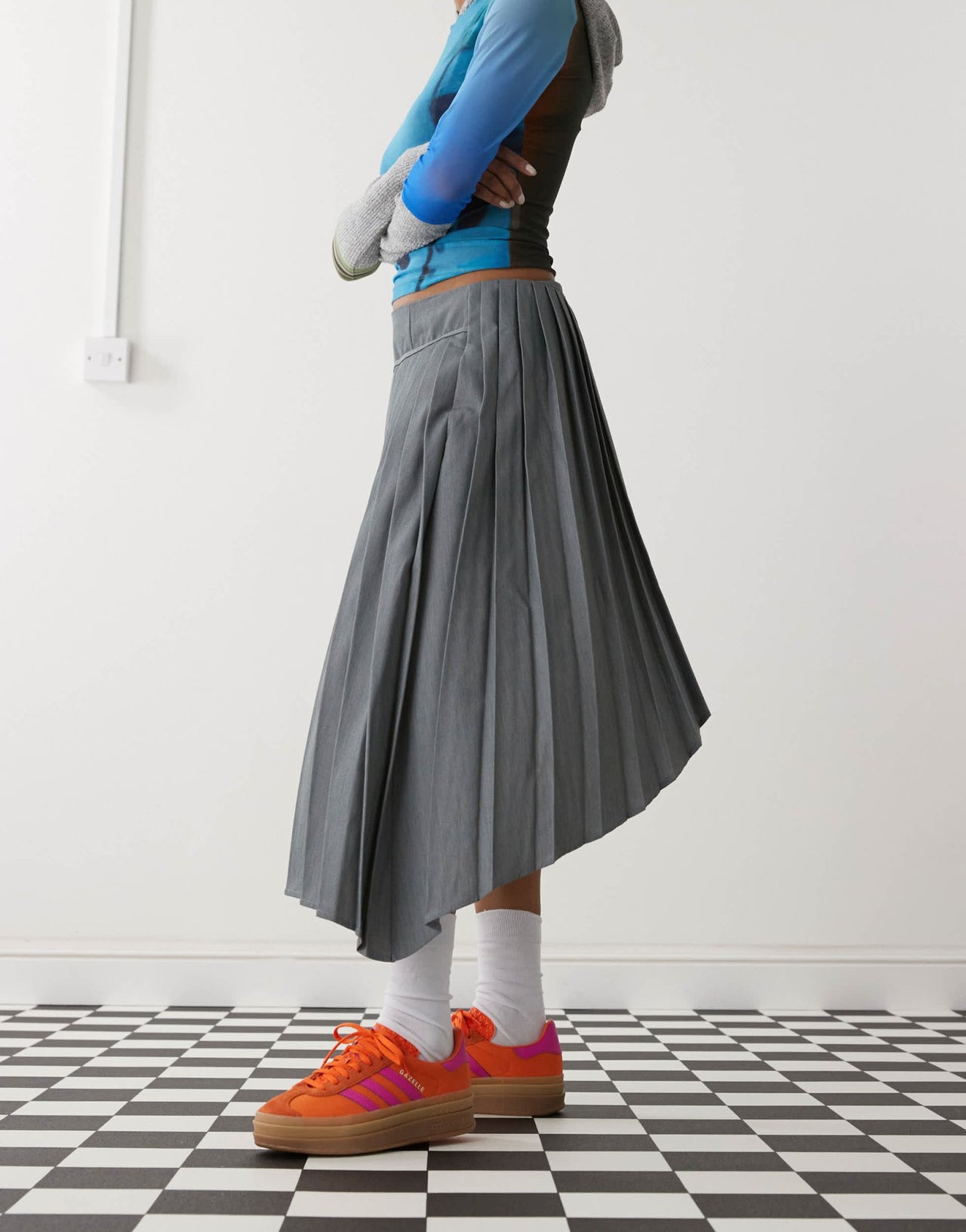 adidas Originals Gazelle Bold platform trainers in orange and pink - ASOS Sample Sale