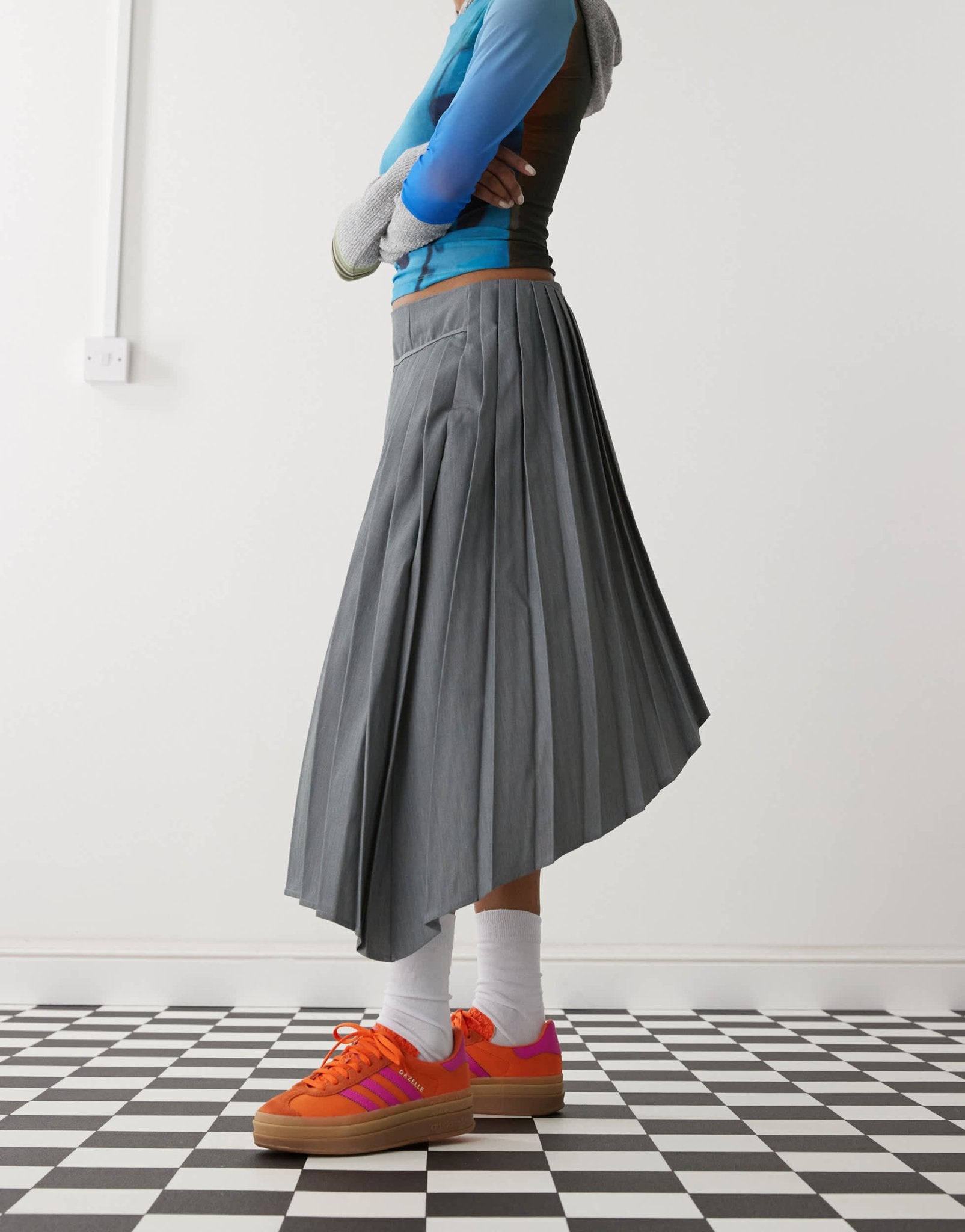 adidas Originals Gazelle Bold platform trainers in orange and pink - ASOS Sample Sale