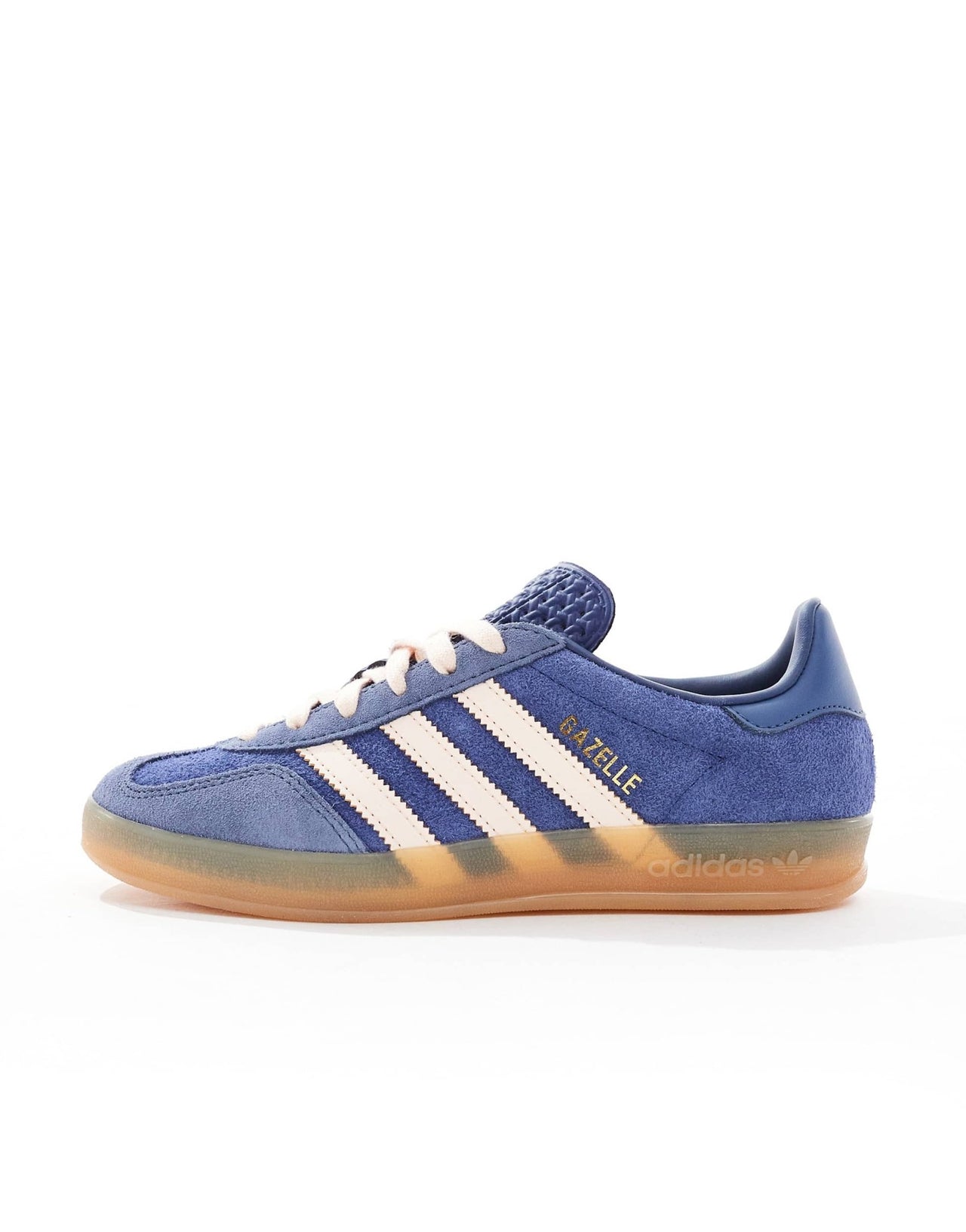 adidas Originals Gazelle Indoor trainers in navy and pink with gum sole - ASOS Sample Sale