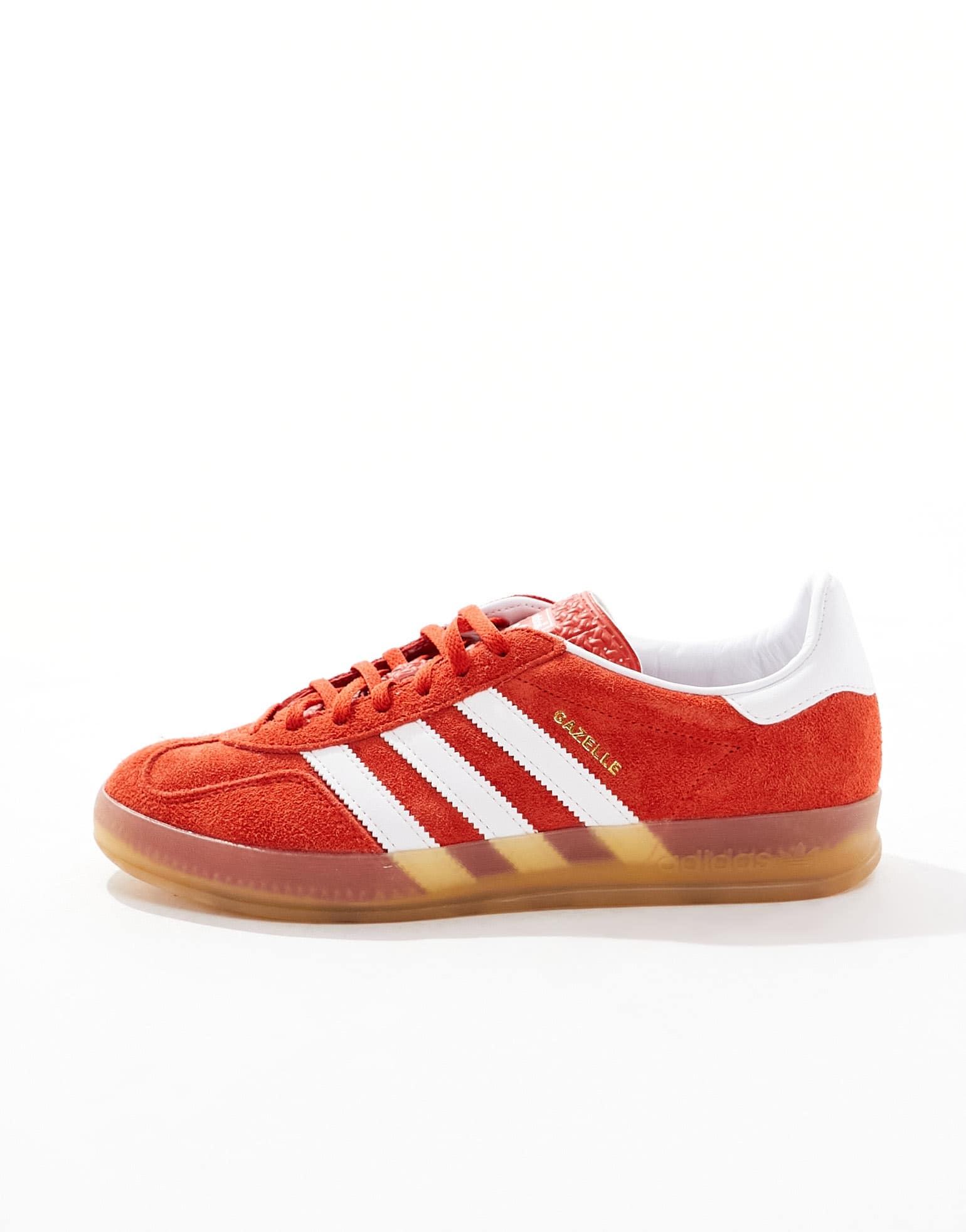 adidas Originals Gazelle Indoor trainers in red with gum sole - ASOS Sample Sale