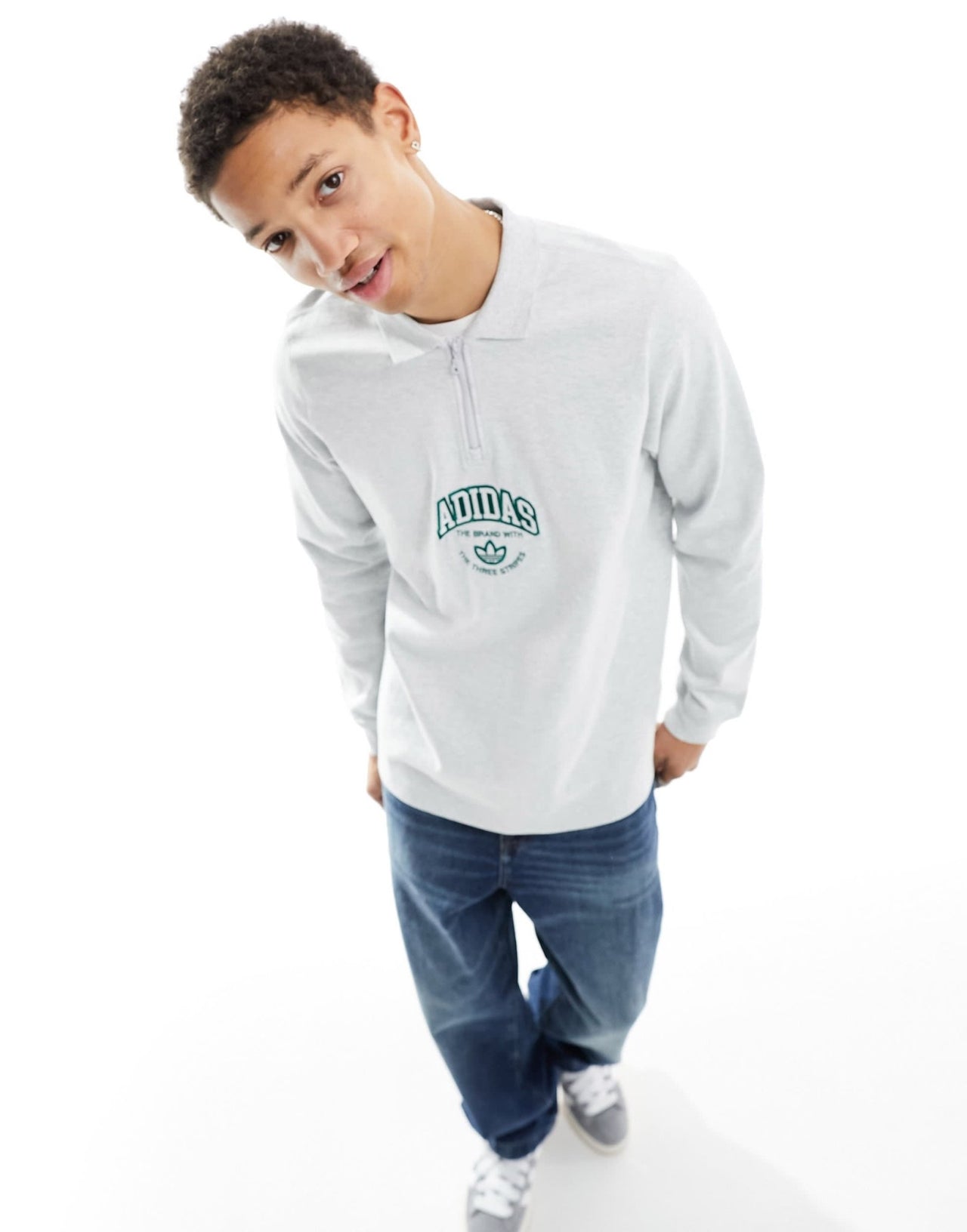 adidas Originals long sleeve polo - ASOS Sample Sale
