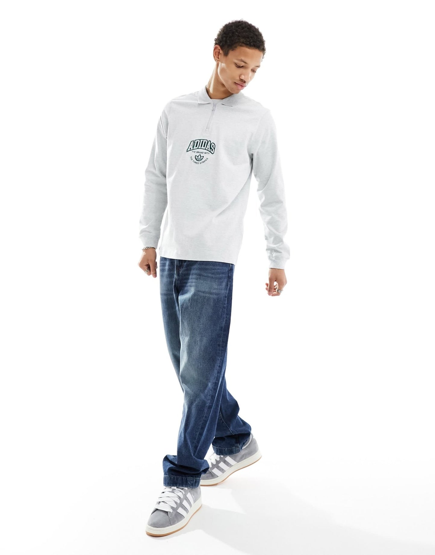 adidas Originals long sleeve polo - ASOS Sample Sale