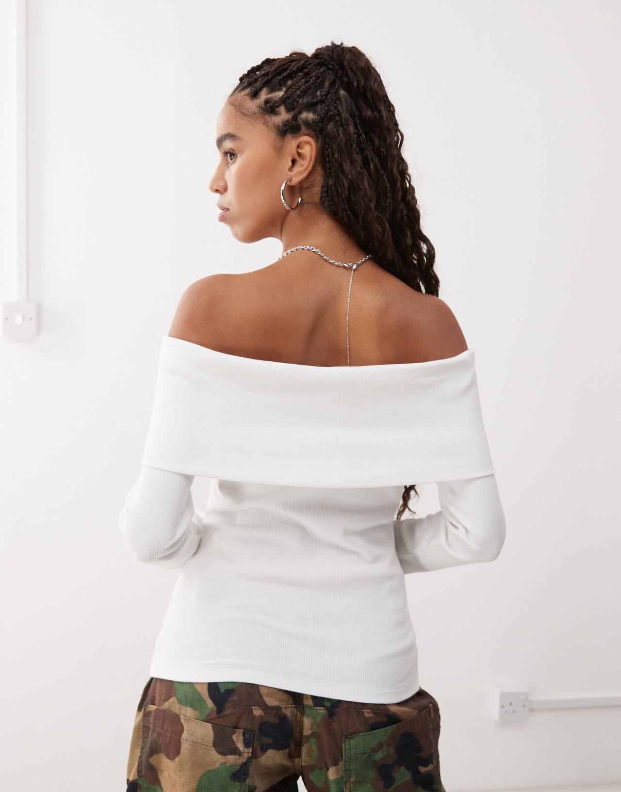 adidas Originals ribbed 00's bandeau top in white - ASOS Sample Sale