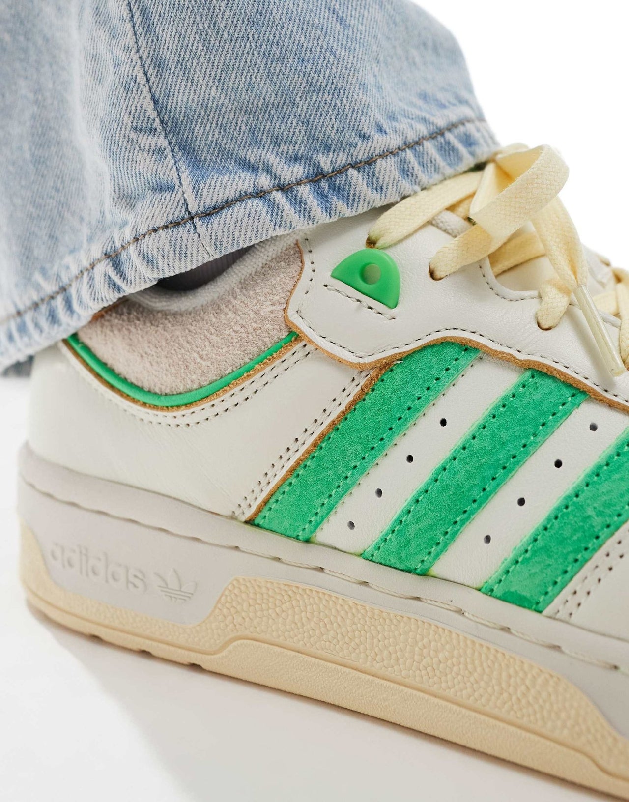 adidas Originals Rivalry 86 Low trainers in cream and green - ASOS Sample Sale