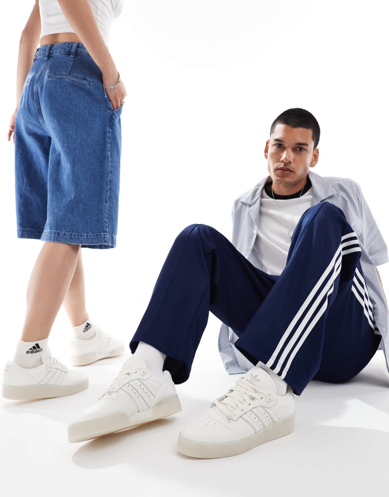 adidas Originals Rivalry Lux Low trainers in cloud white - ASOS Sample Sale