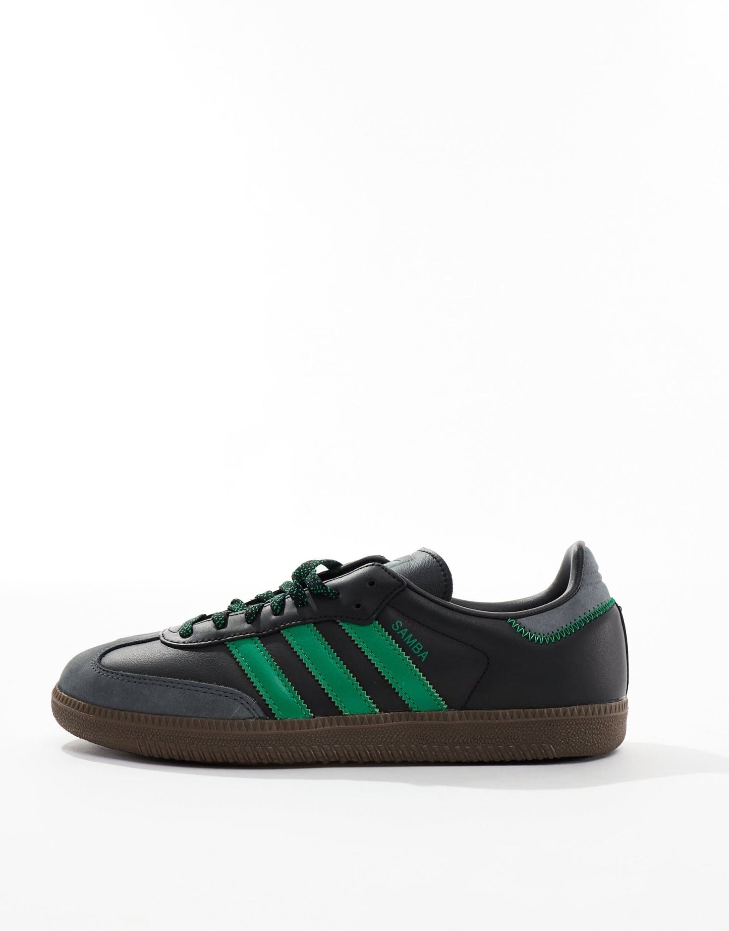 adidas Originals Samba OG in black and green - ASOS Sample Sale