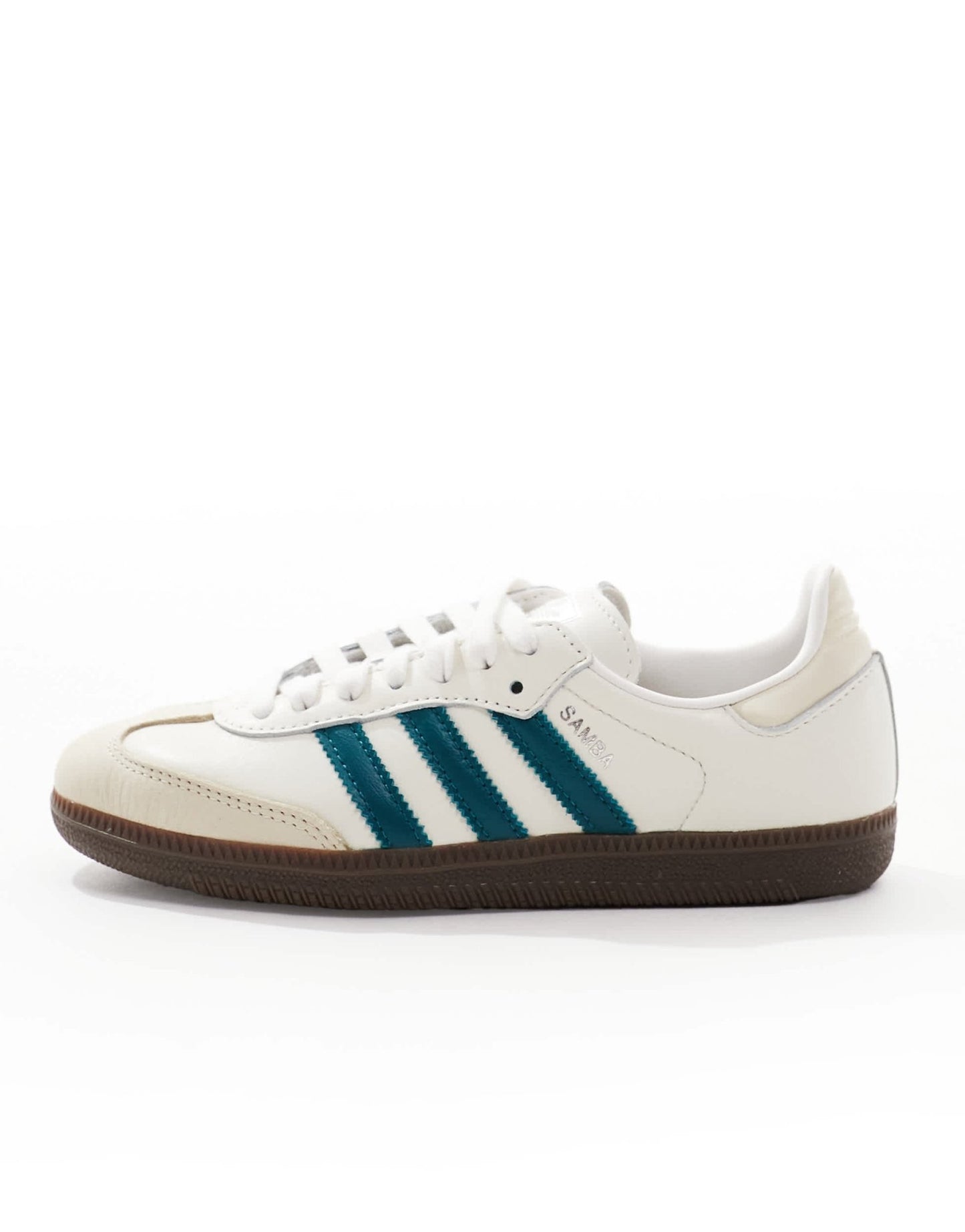 adidas Originals Samba OG in white and teal - ASOS Sample Sale