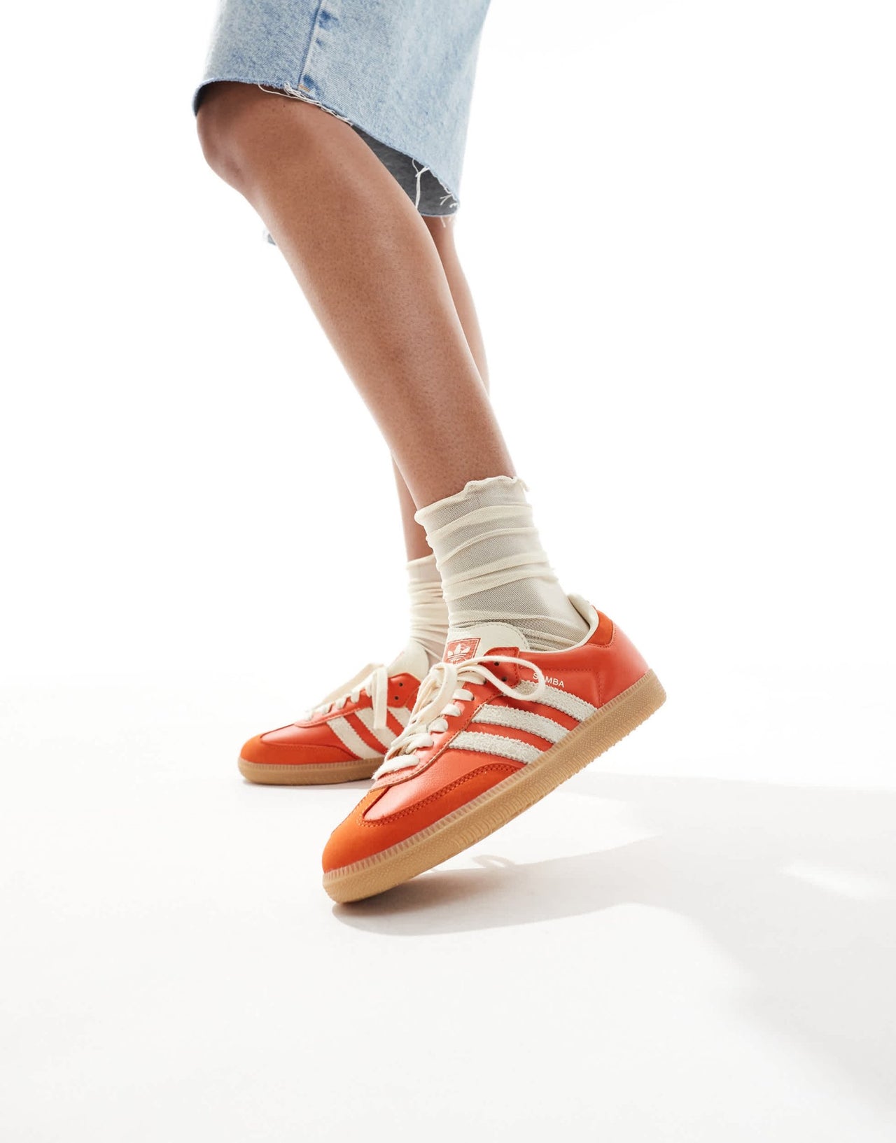 adidas Originals Samba OG trainers in orange and white - ASOS Sample Sale