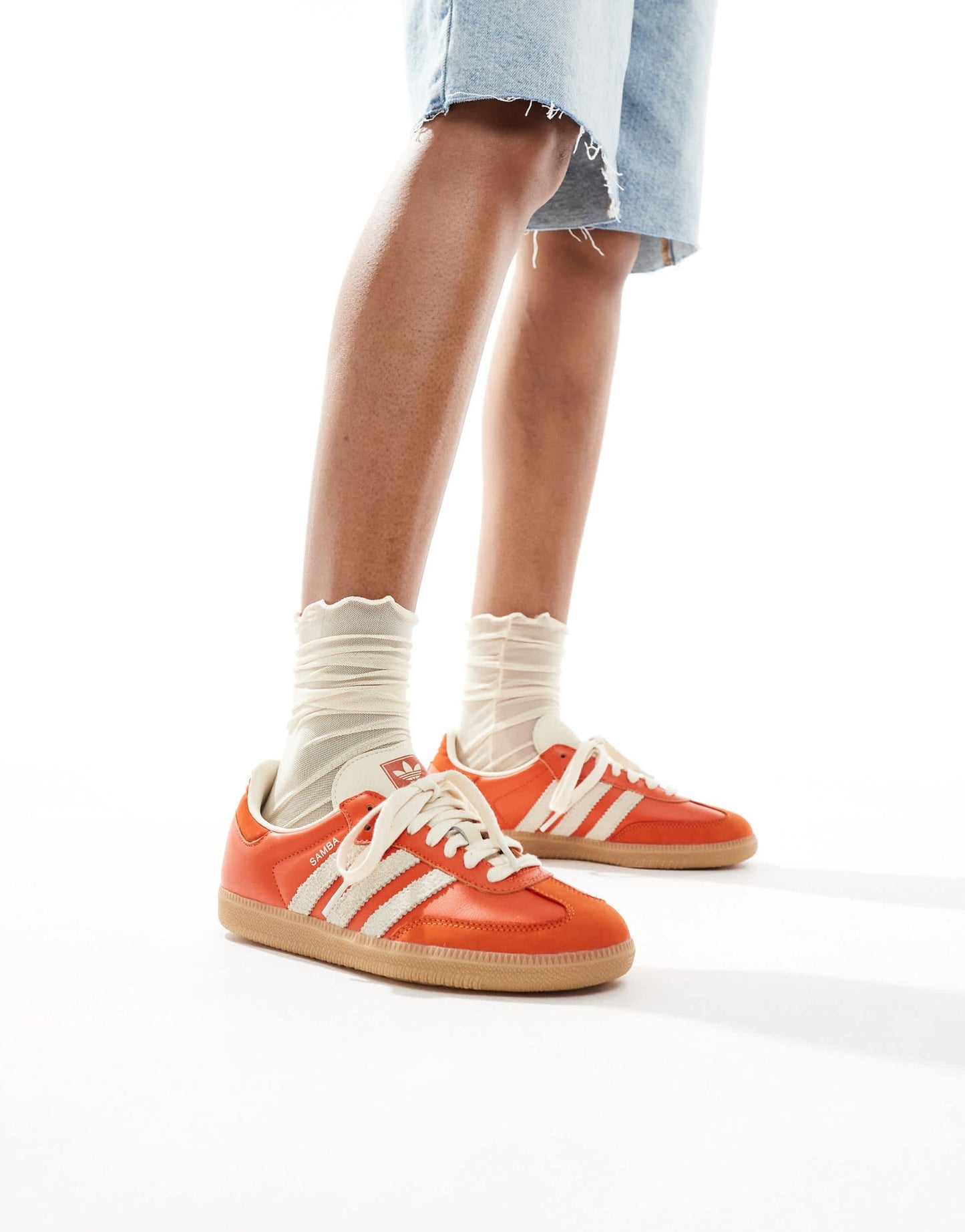 adidas Originals Samba OG trainers in orange and white - ASOS Sample Sale