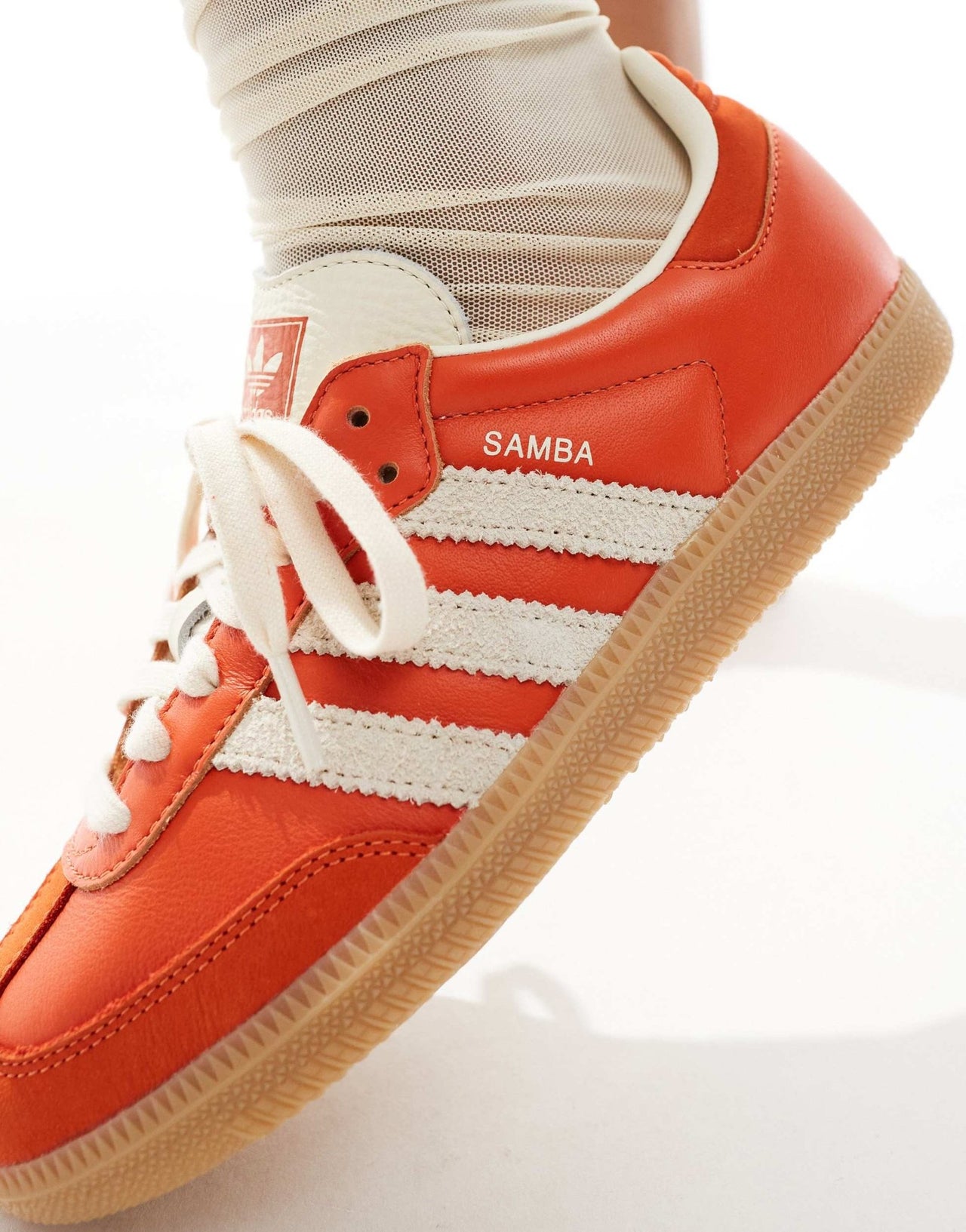 adidas Originals Samba OG trainers in orange and white - ASOS Sample Sale