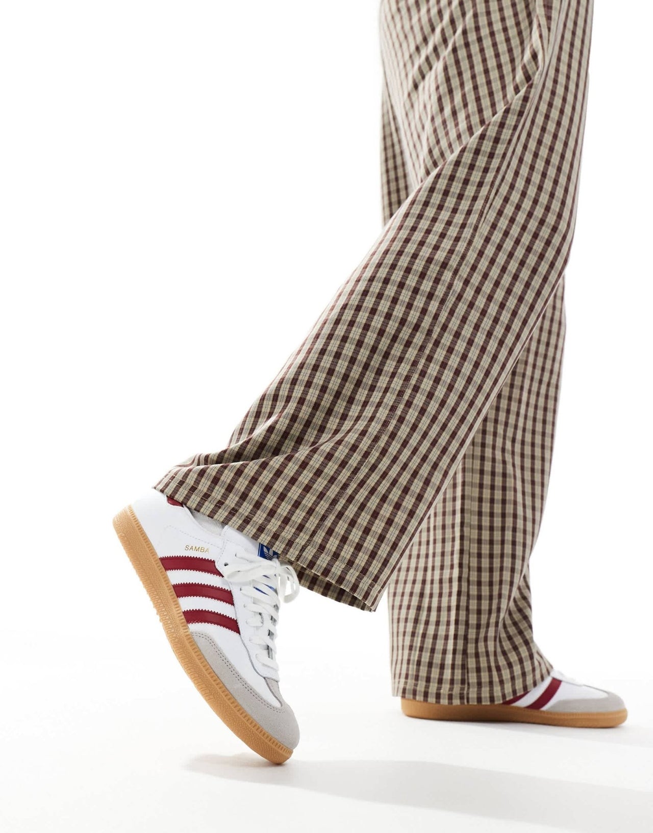 adidas Originals Samba OG trainers in white and burgundy - ASOS Sample Sale