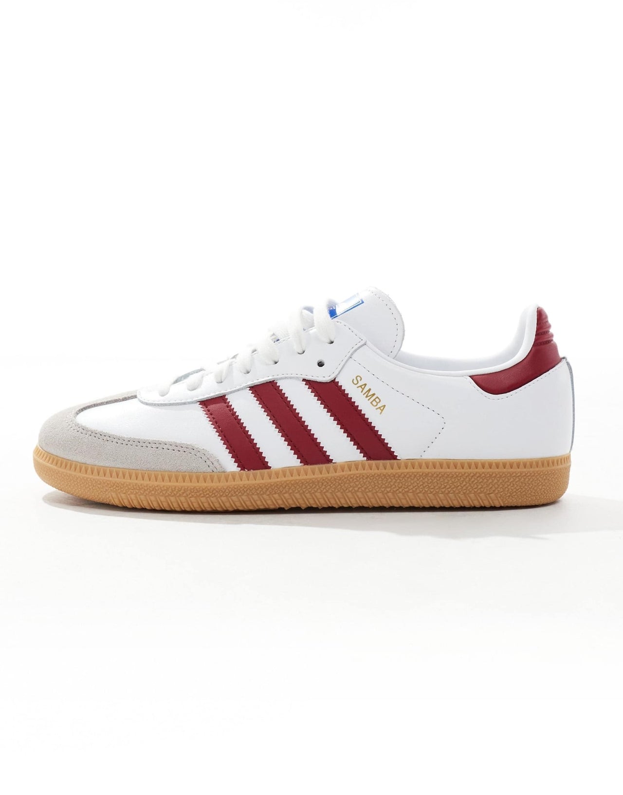 adidas Originals Samba OG trainers in white and burgundy - ASOS Sample Sale