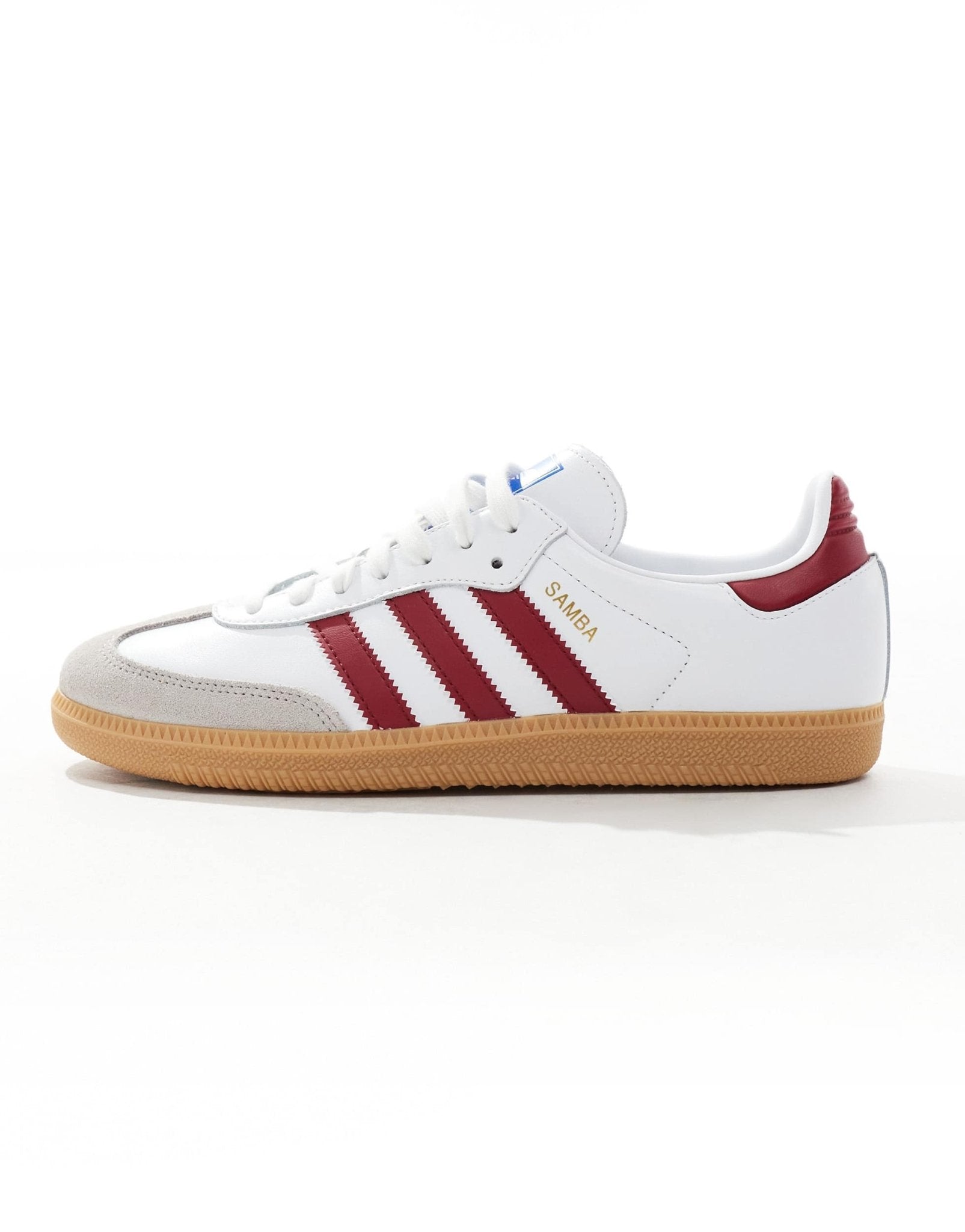 adidas Originals Samba OG trainers in white and burgundy - ASOS Sample Sale