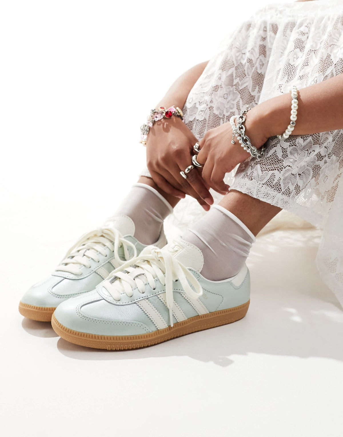adidas Originals Samba trainers in metallic - ASOS Sample Sale