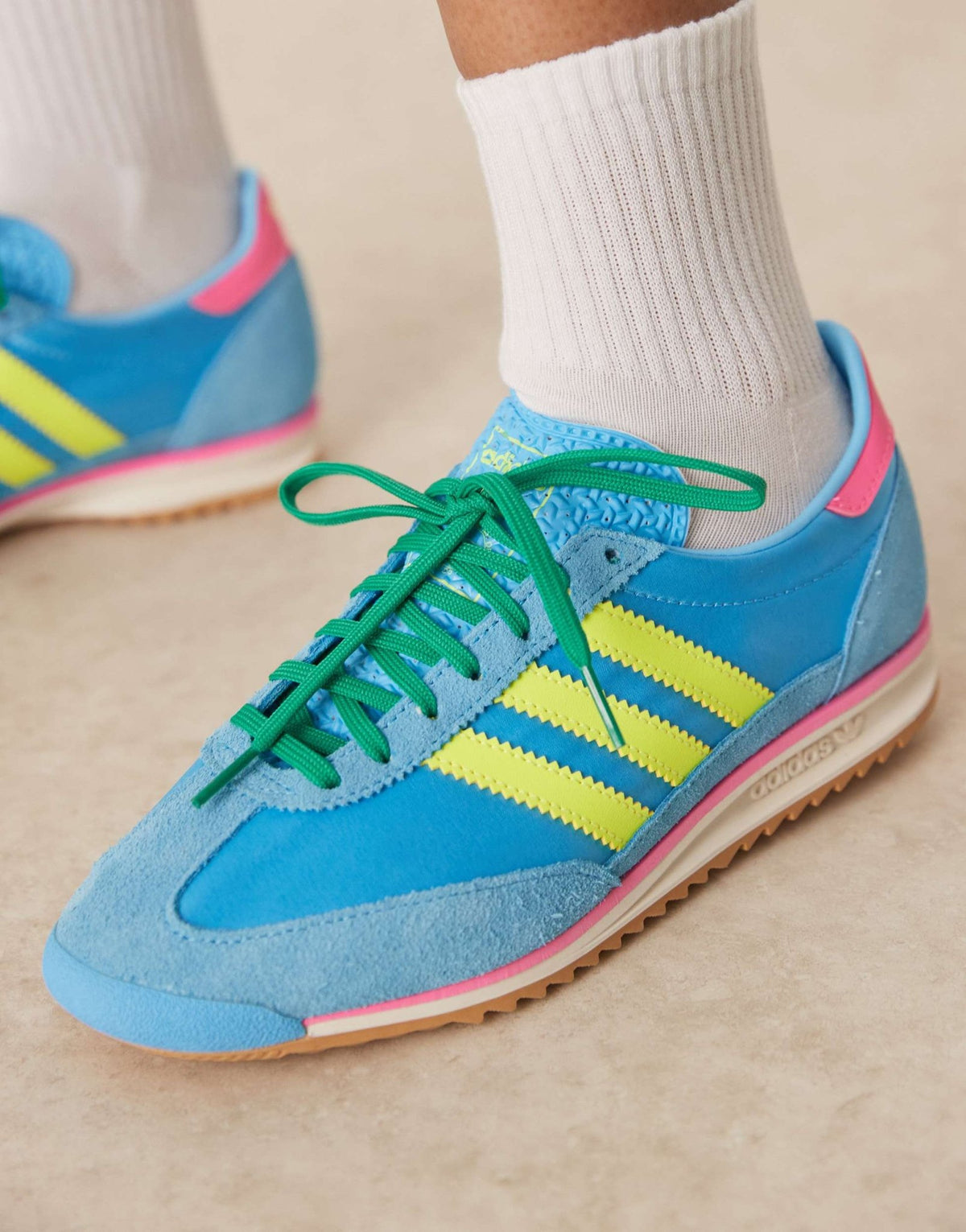 adidas Originals SL 72 OG trainers in bright blue and yellow - ASOS Sample Sale