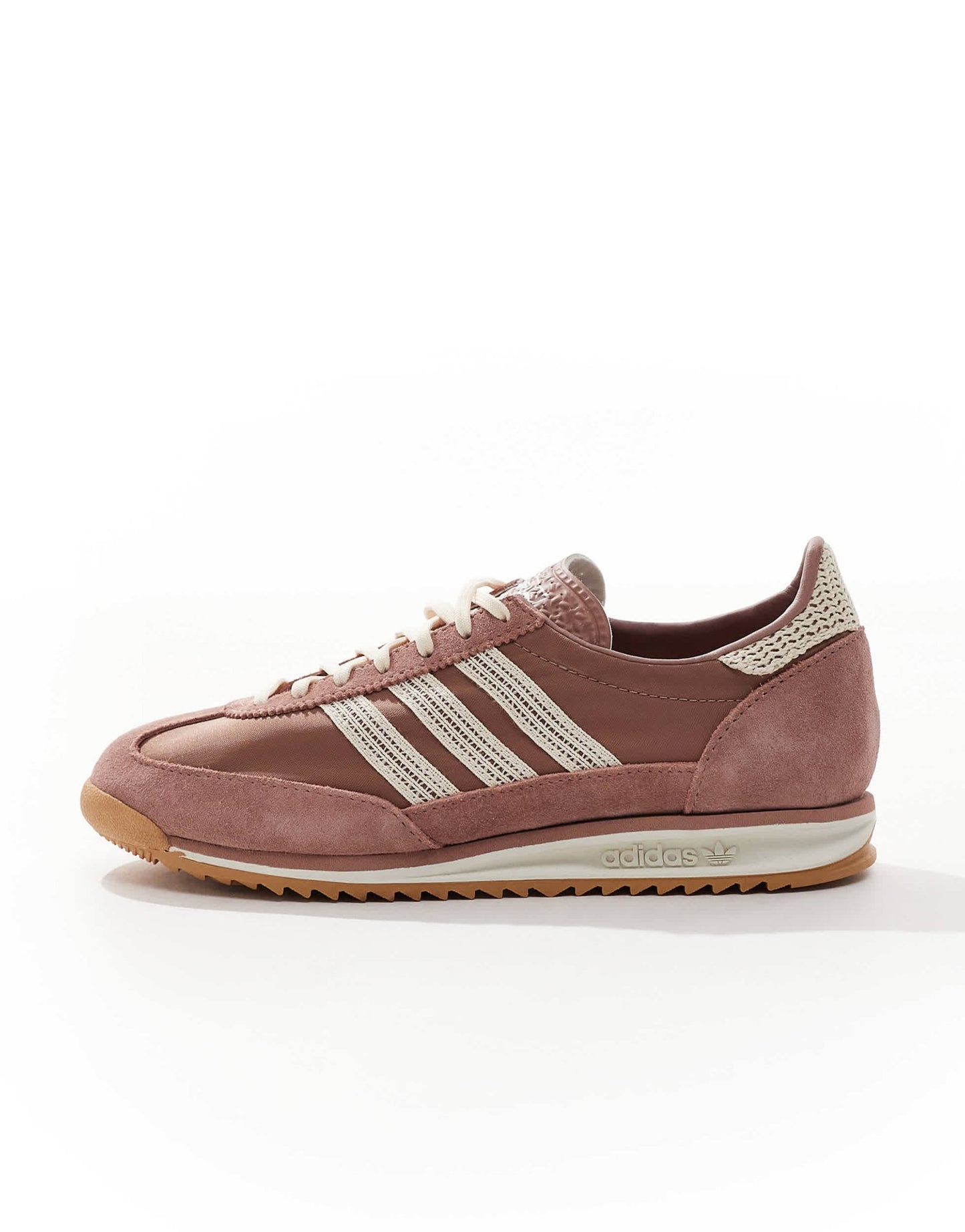 adidas Originals SL 72 OG trainers in light brown and cream crochet - ASOS Sample Sale