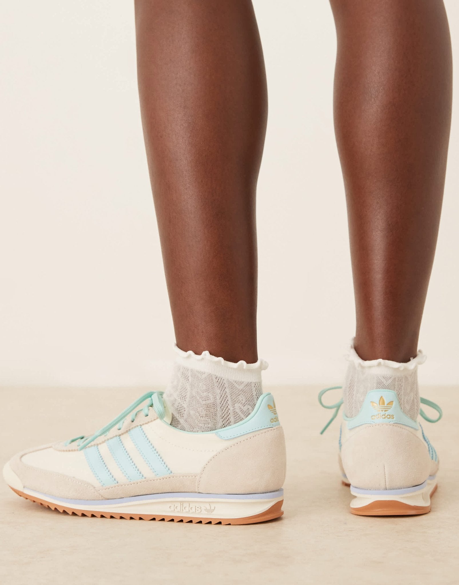 adidas Originals SL 72 OG trainers in off white and blue - ASOS Sample Sale