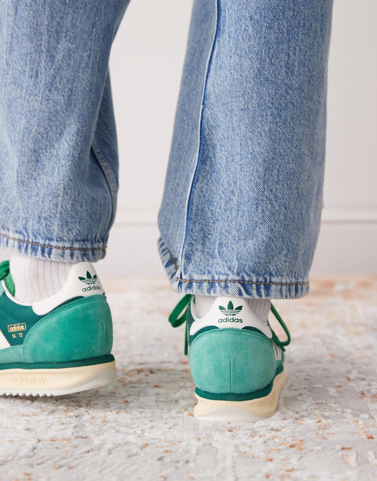 adidas Originals SL 72 RS trainers in green and white - ASOS Sample Sale