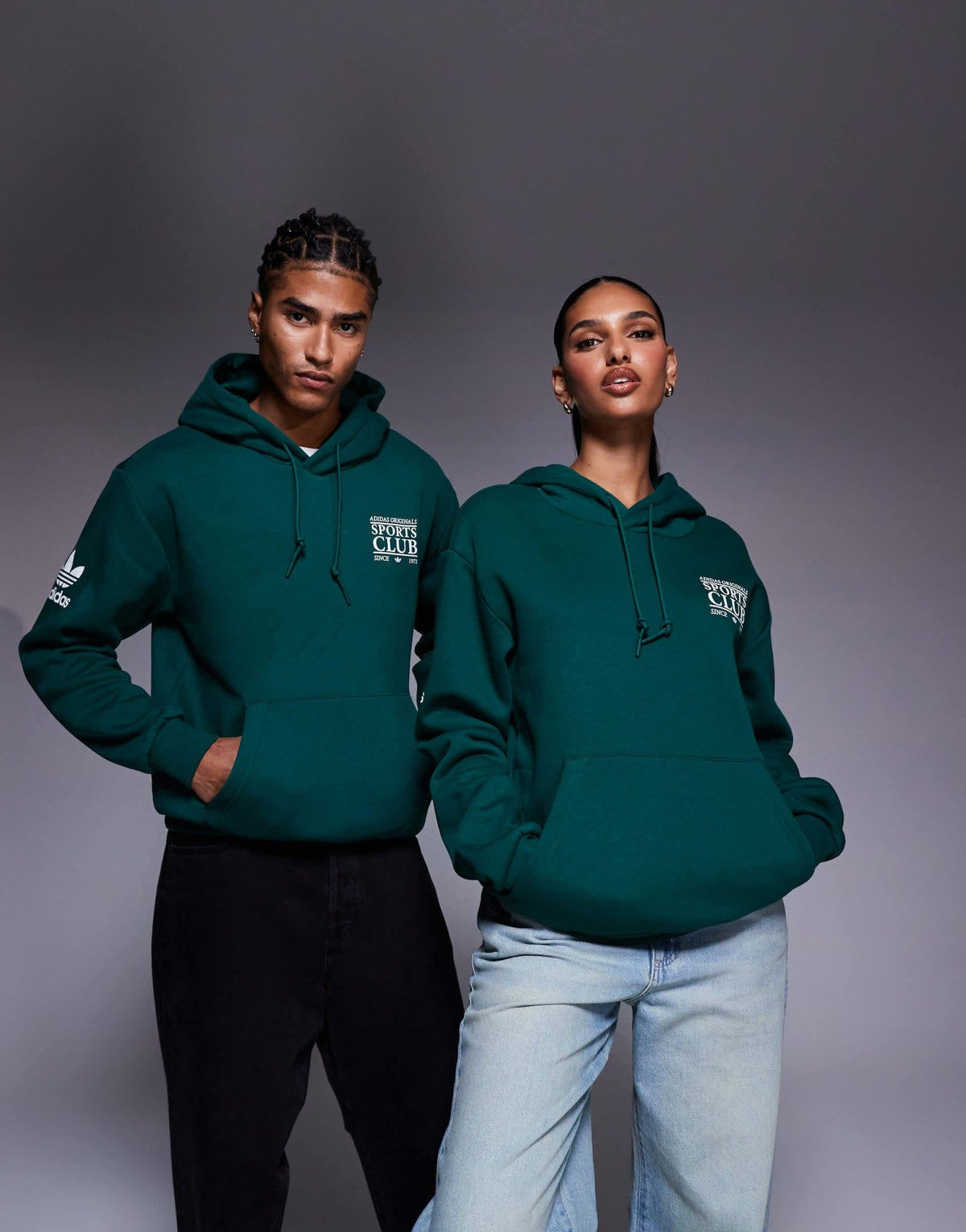 adidas Originals Sports Club hoodie in green - ASOS Sample Sale