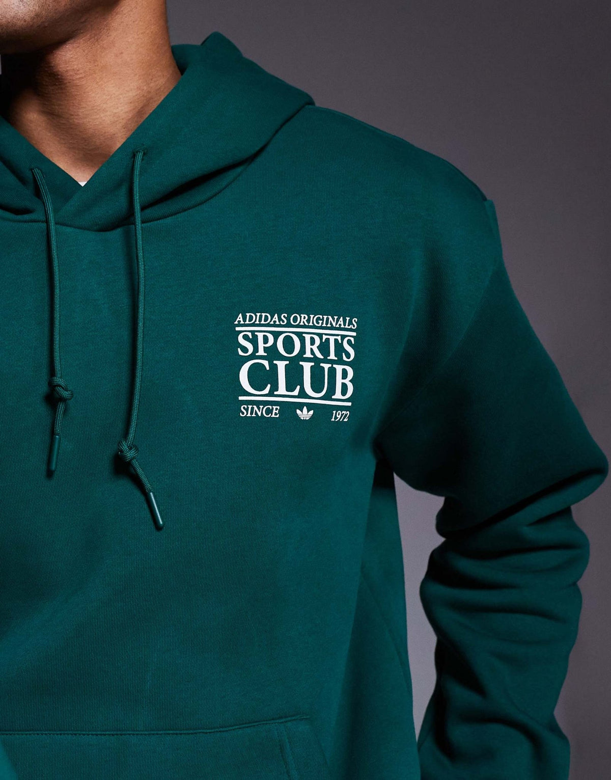 adidas Originals Sports Club hoodie in green - ASOS Sample Sale