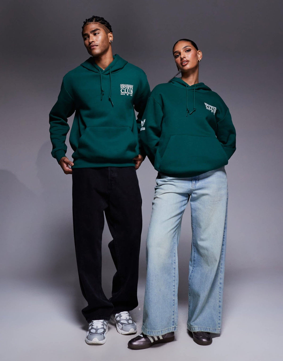 adidas Originals Sports Club hoodie in green - ASOS Sample Sale