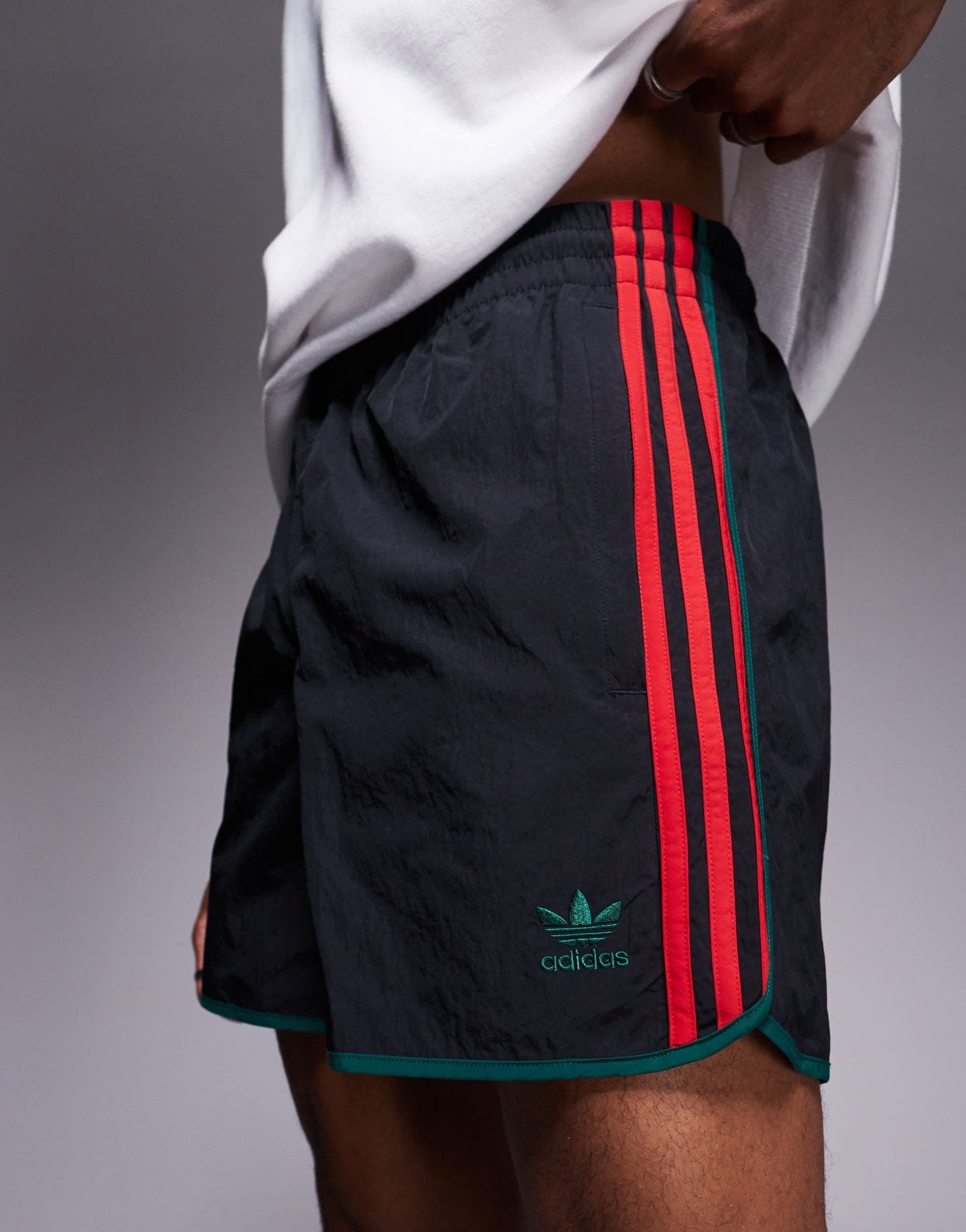 adidas Originals sprinter shorts in black and red - ASOS Sample Sale
