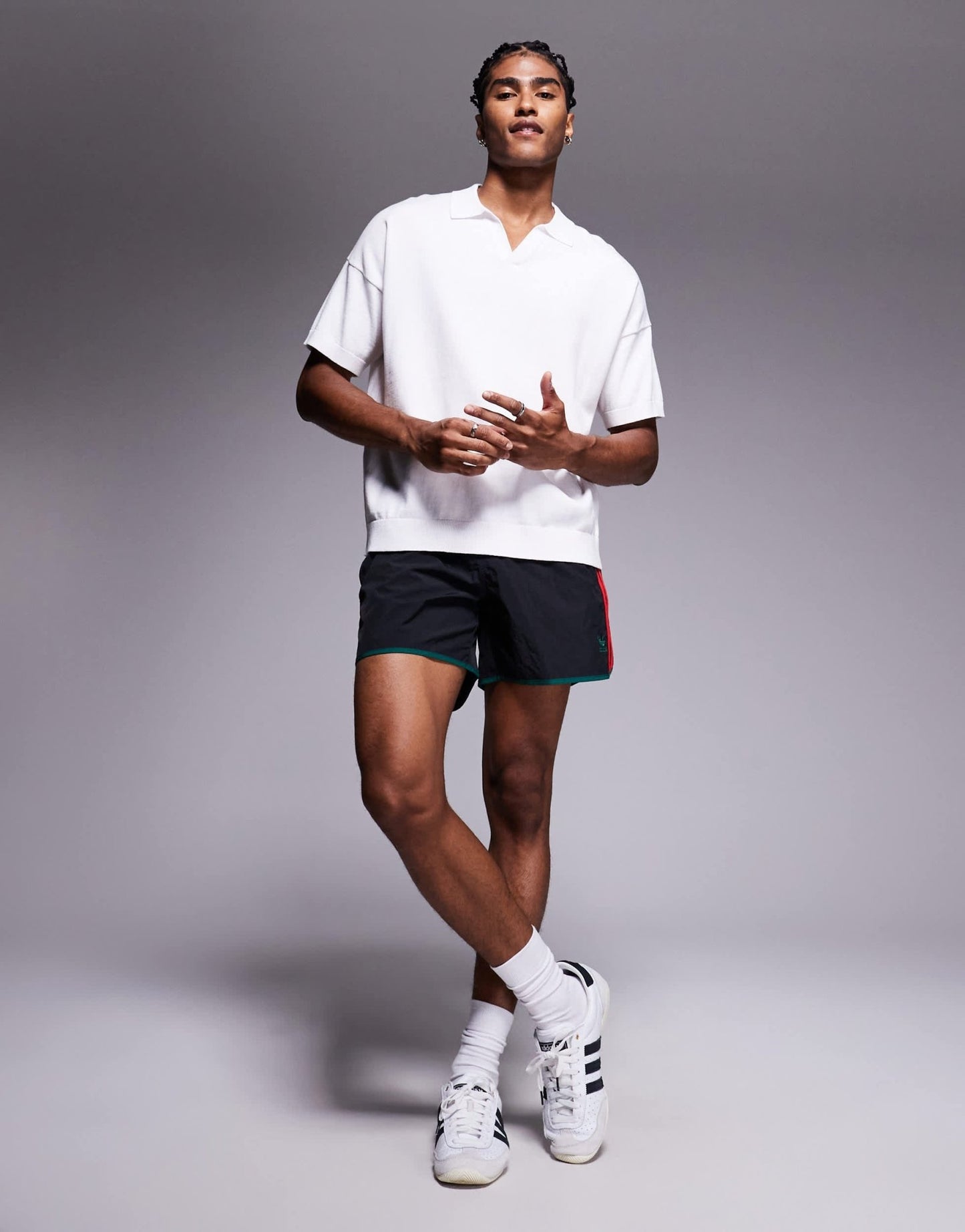 adidas Originals sprinter shorts in black and red - ASOS Sample Sale