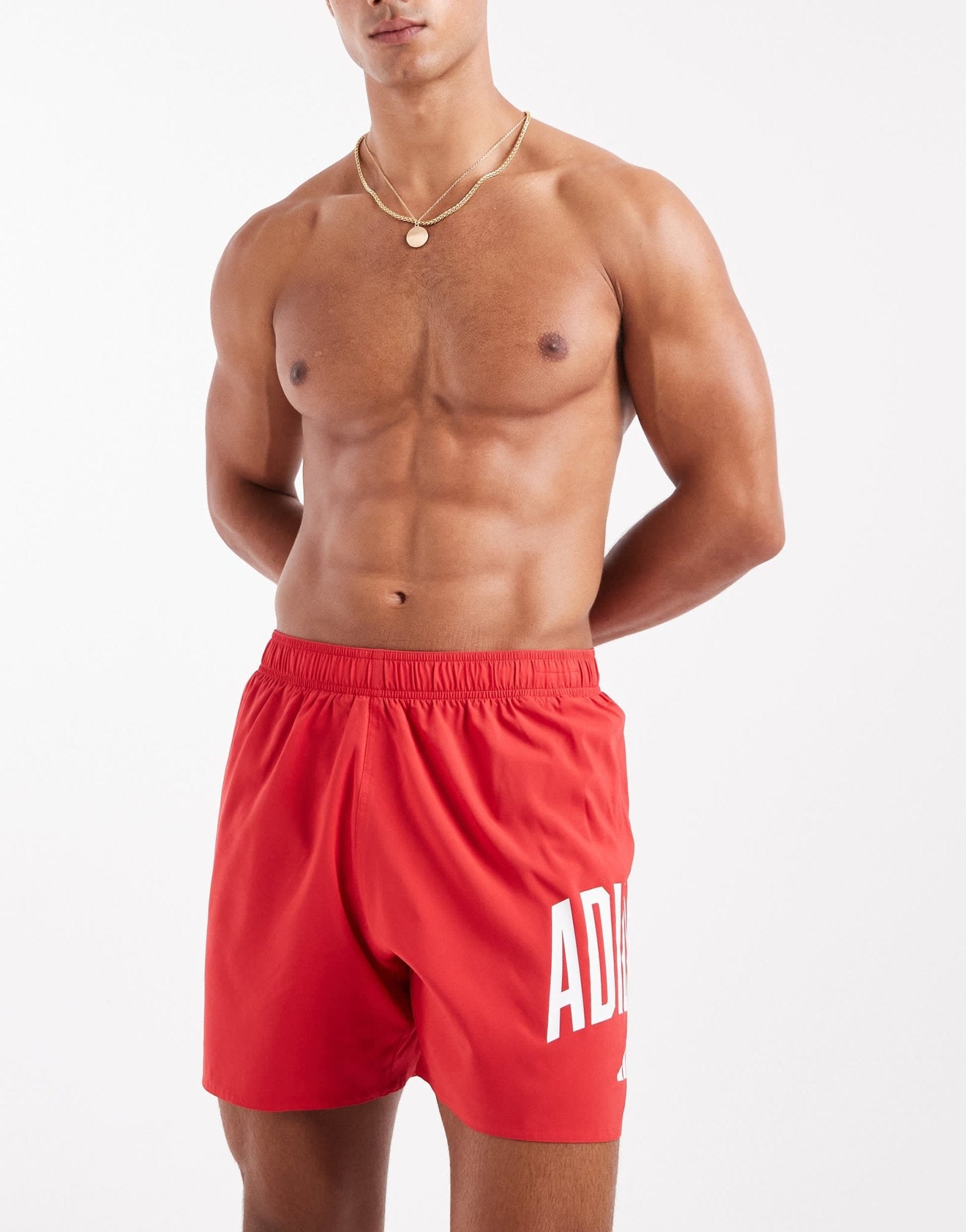 adidas Originals swim shorts in red – ASOS Sample Sale